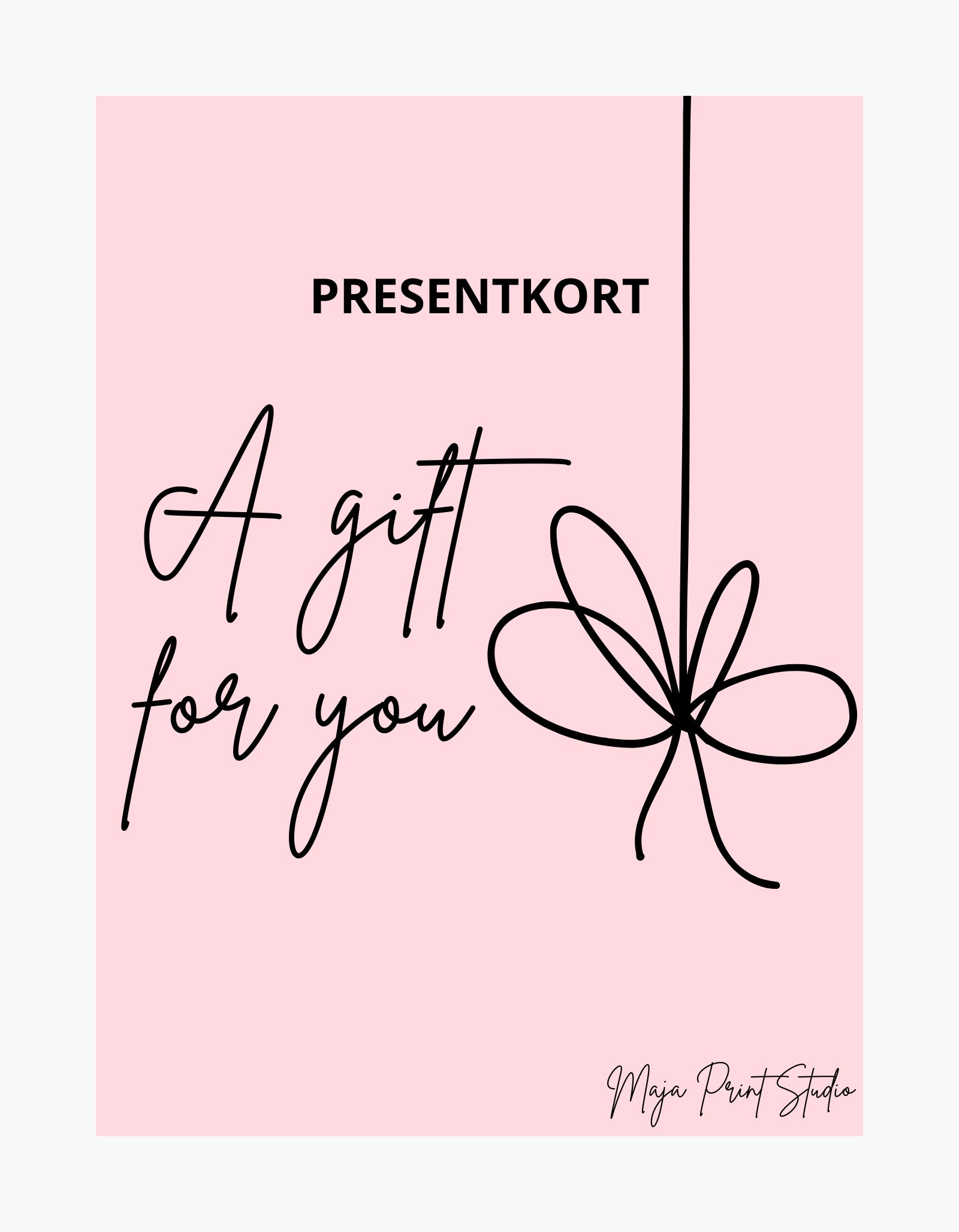 MAJA PRINT STUDIO PRESENTKORT