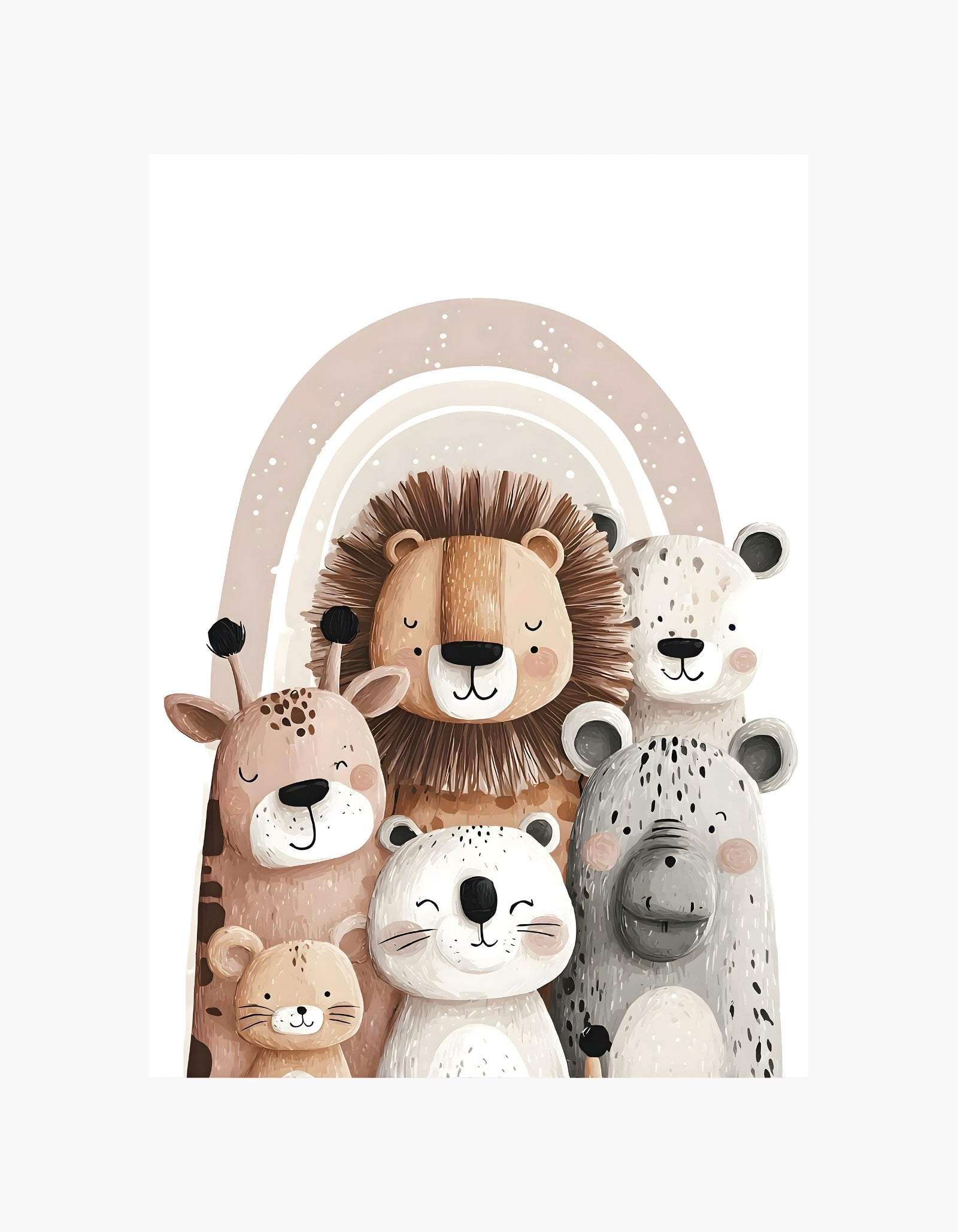 Cute Safari Friends Poster