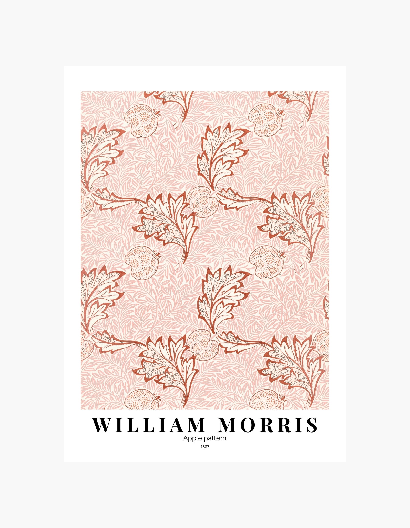 William Morris Apple Pattern Poster