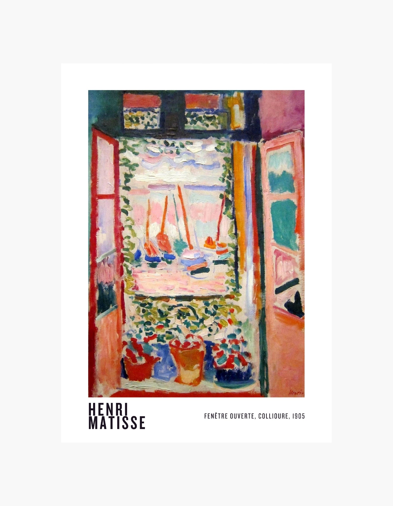 Matisse Fenêtre Ouverte  Poster