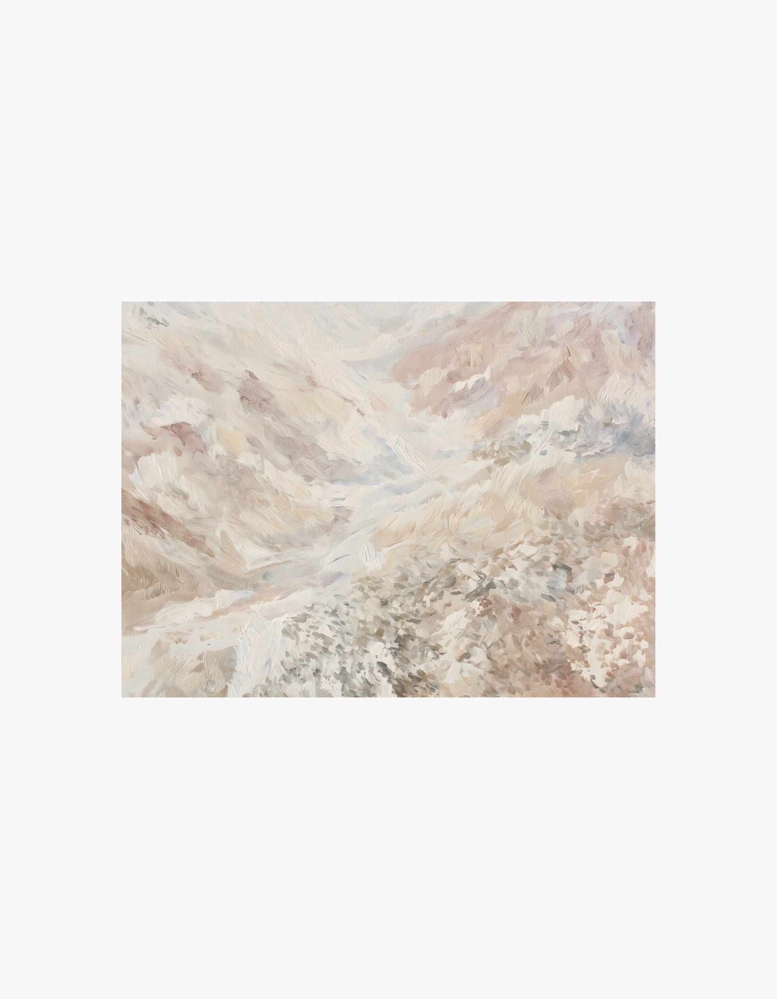 Soft Earth Abstract Poster