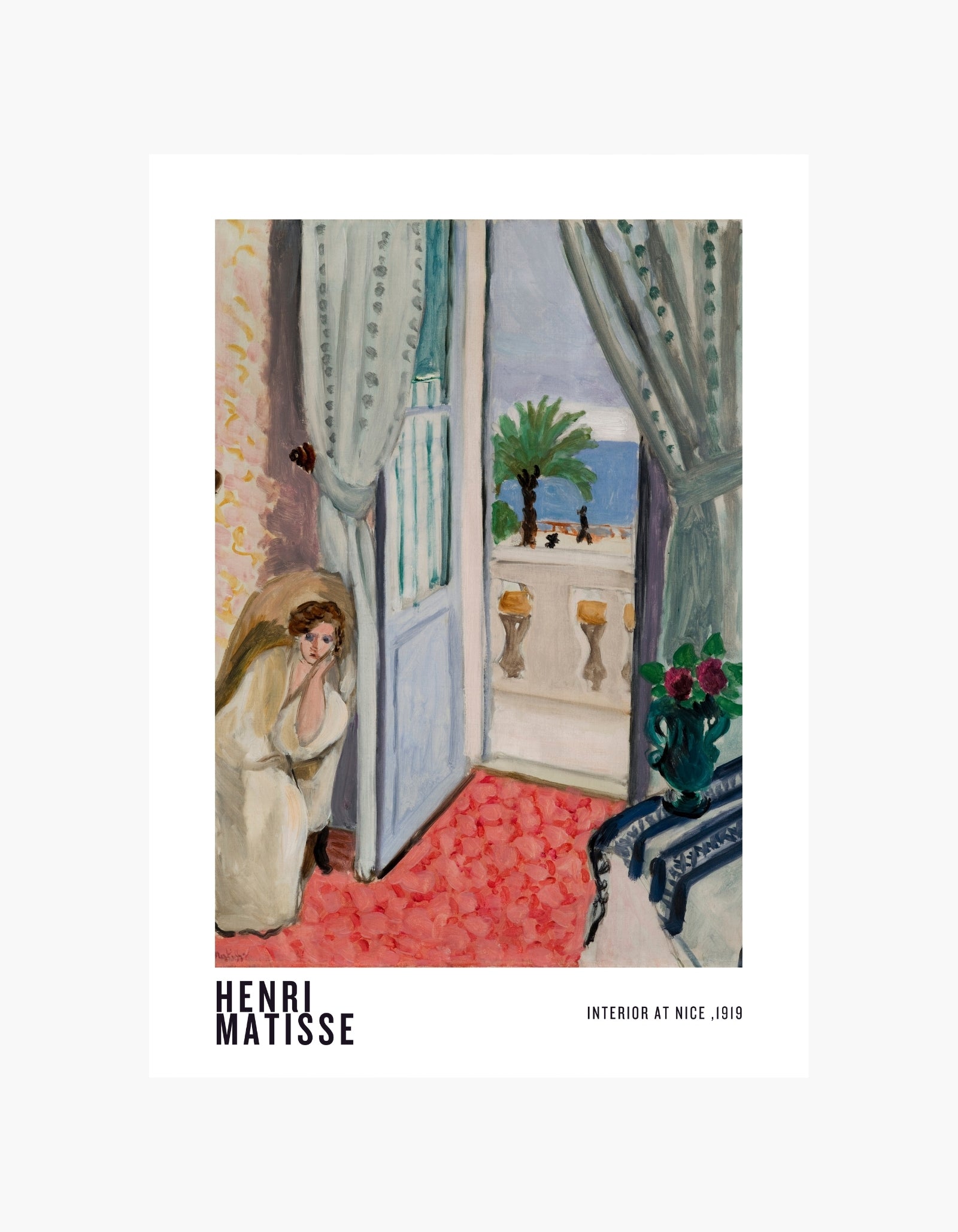 Henri Matisse Interior at Nice Poster