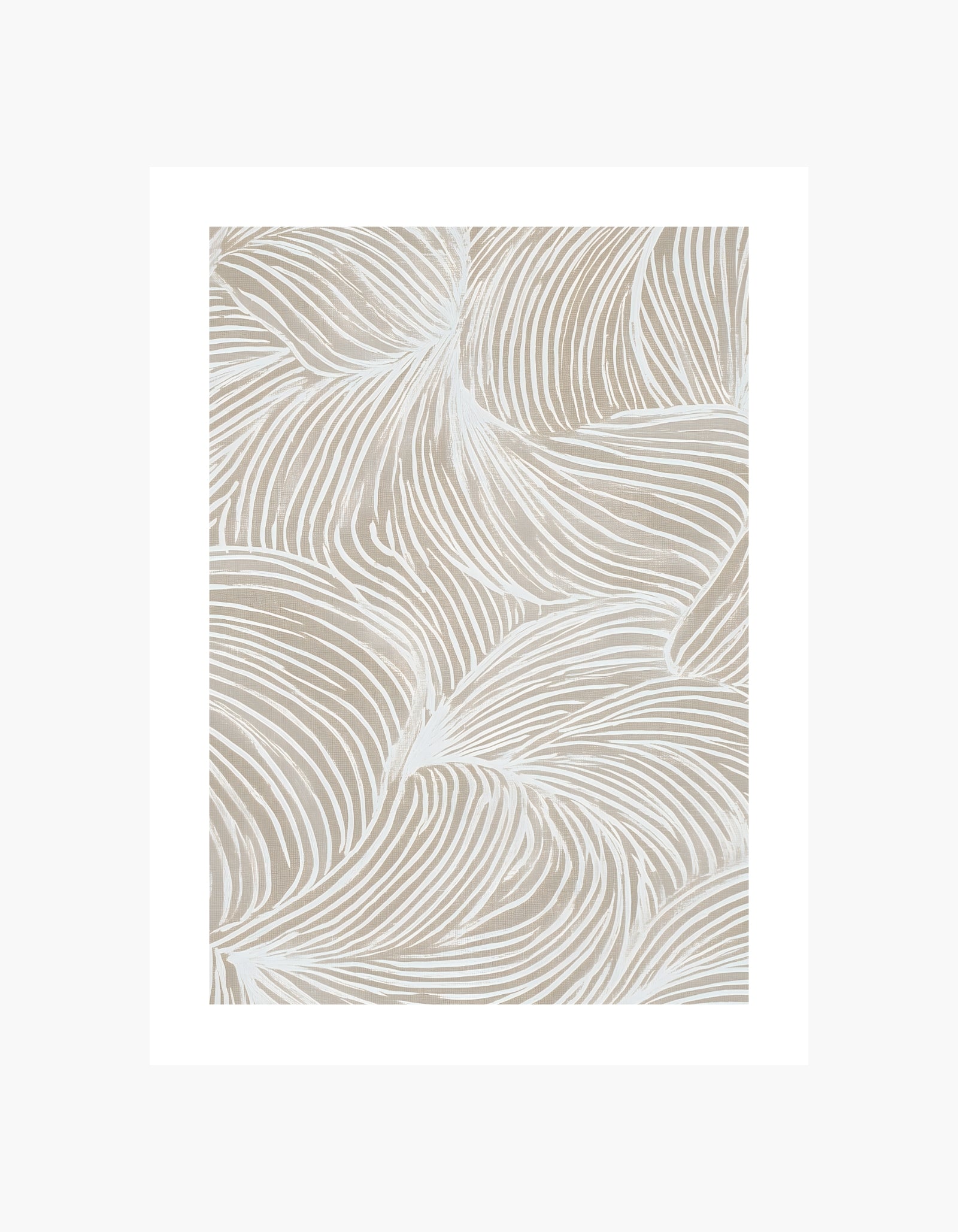 Soft Palm Lines Poster