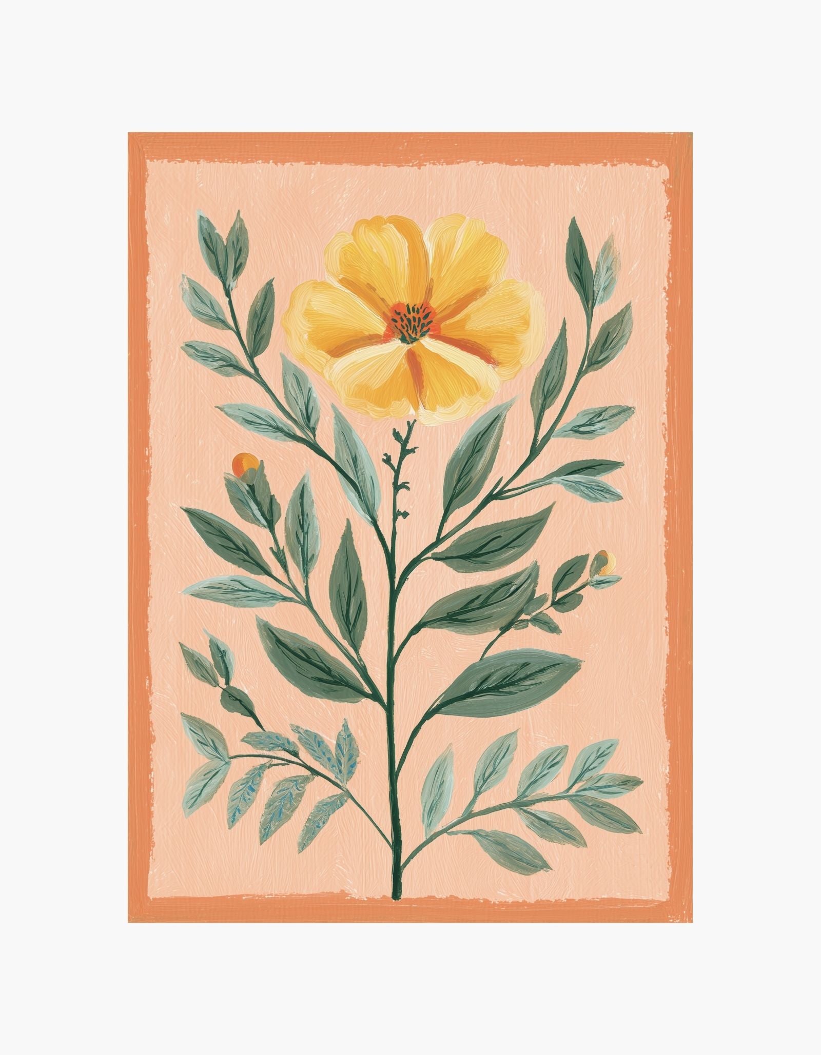 Green Garden Stillness Poster