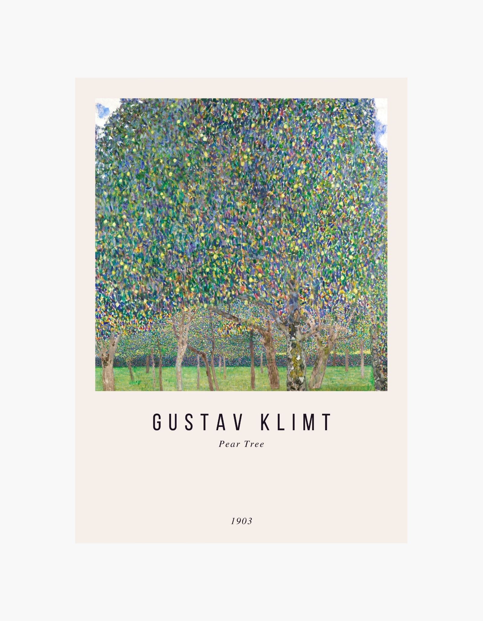Gustav Klimt Pear Tree Poster