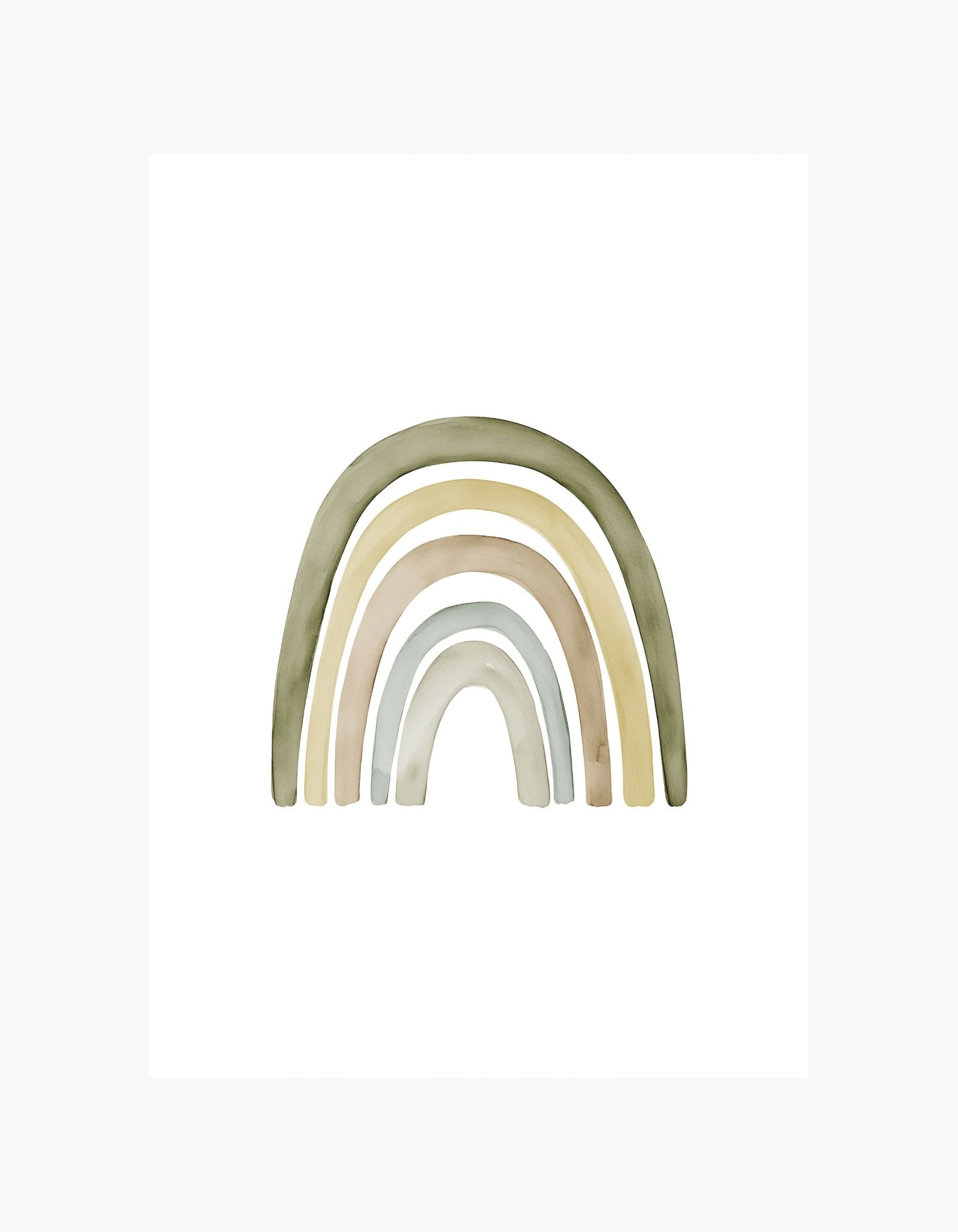 Earthy Rainbow Poster