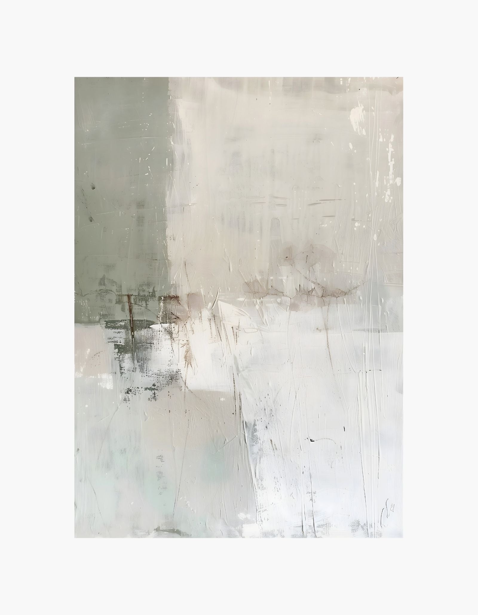 Soft Neutral Abstract No1 Poster