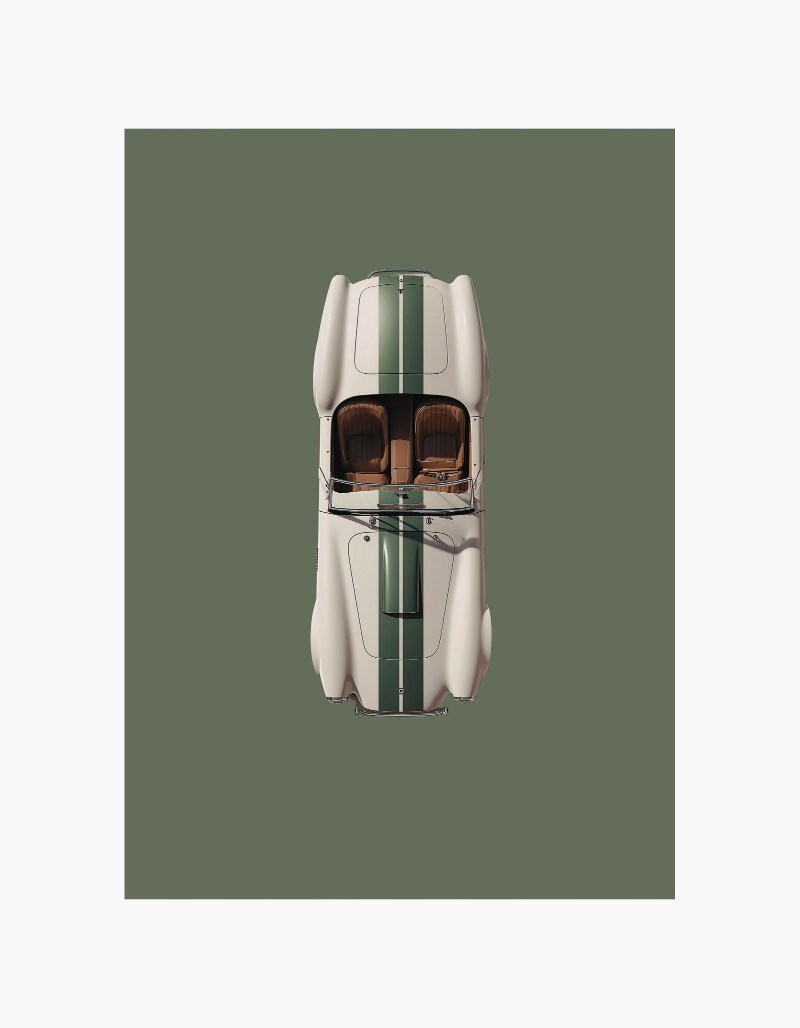Vintage Racer Green Poster