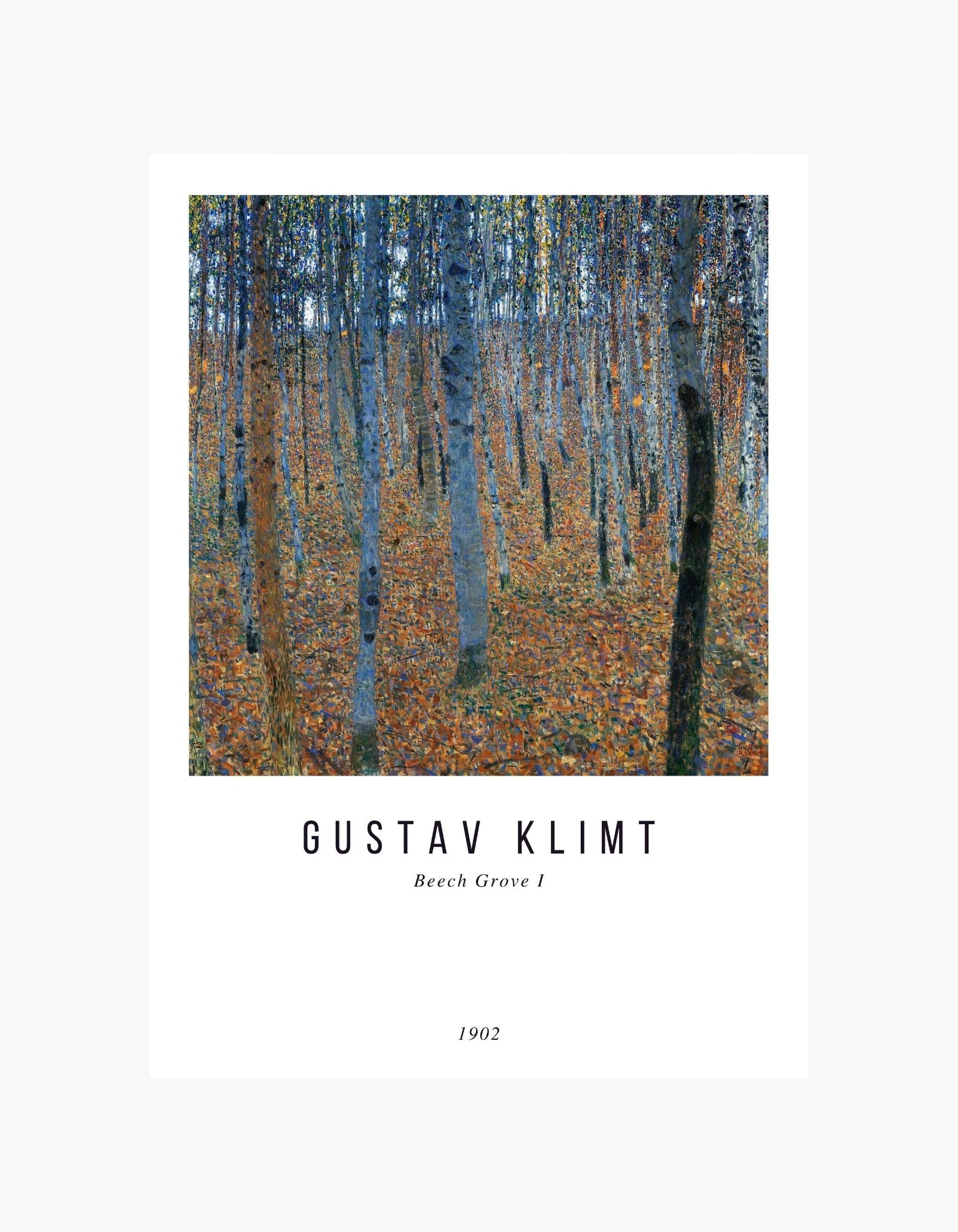 Gustav Klimt Beech Grove I Poster