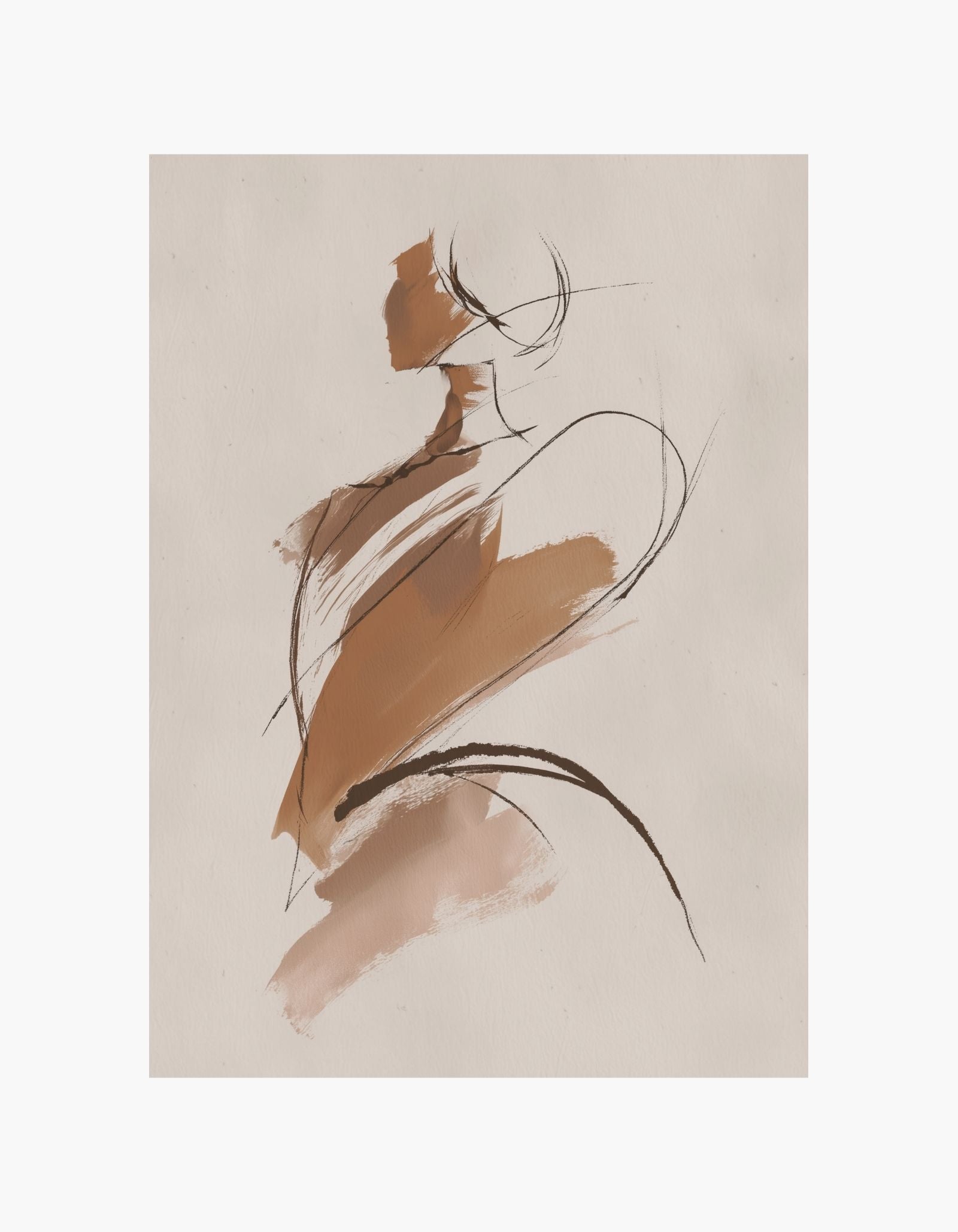 Abstract Female Form Poster