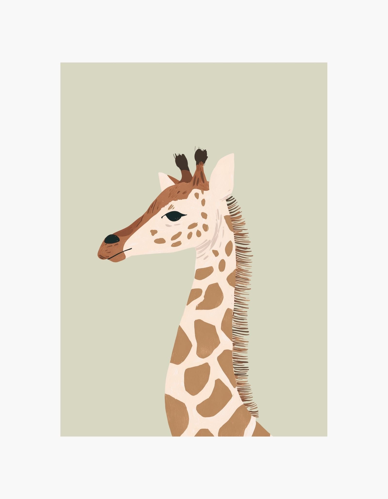 Gentle Giraffe Poster