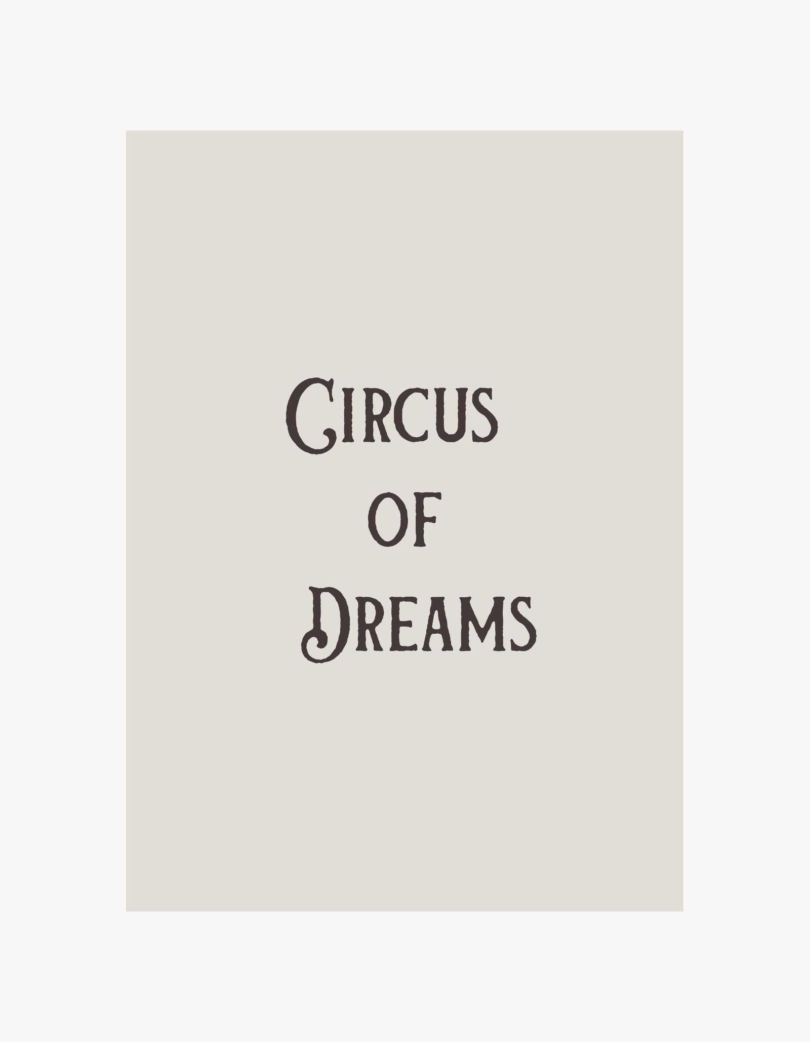 Circus of Dreams Poster
