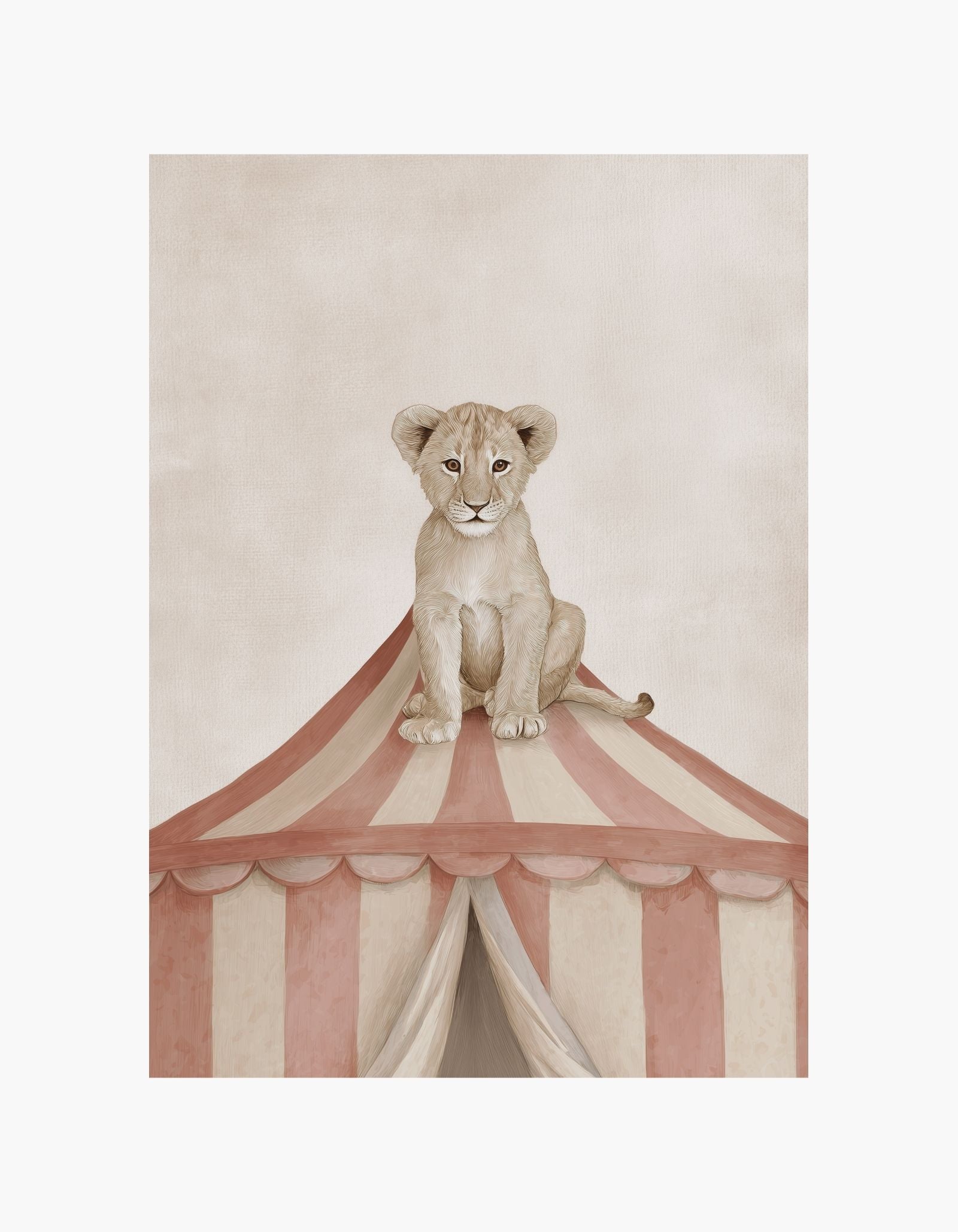 Little Circus Lion Poster