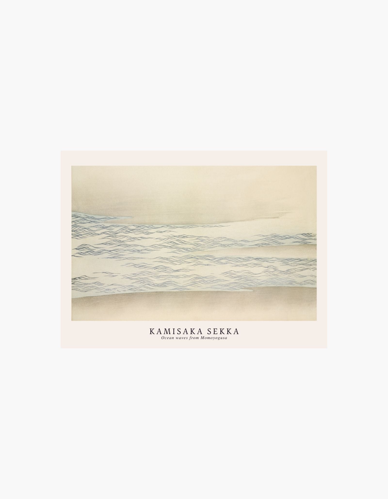Kamisaka Sekka Ocean Waves Poster
