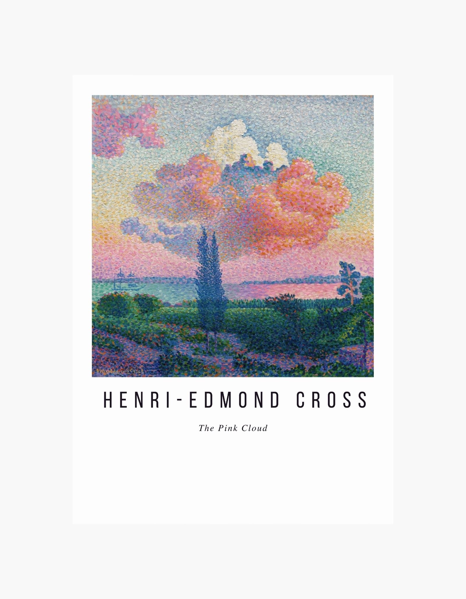 Henri-Edmond Cross The Pink Cloud Poster