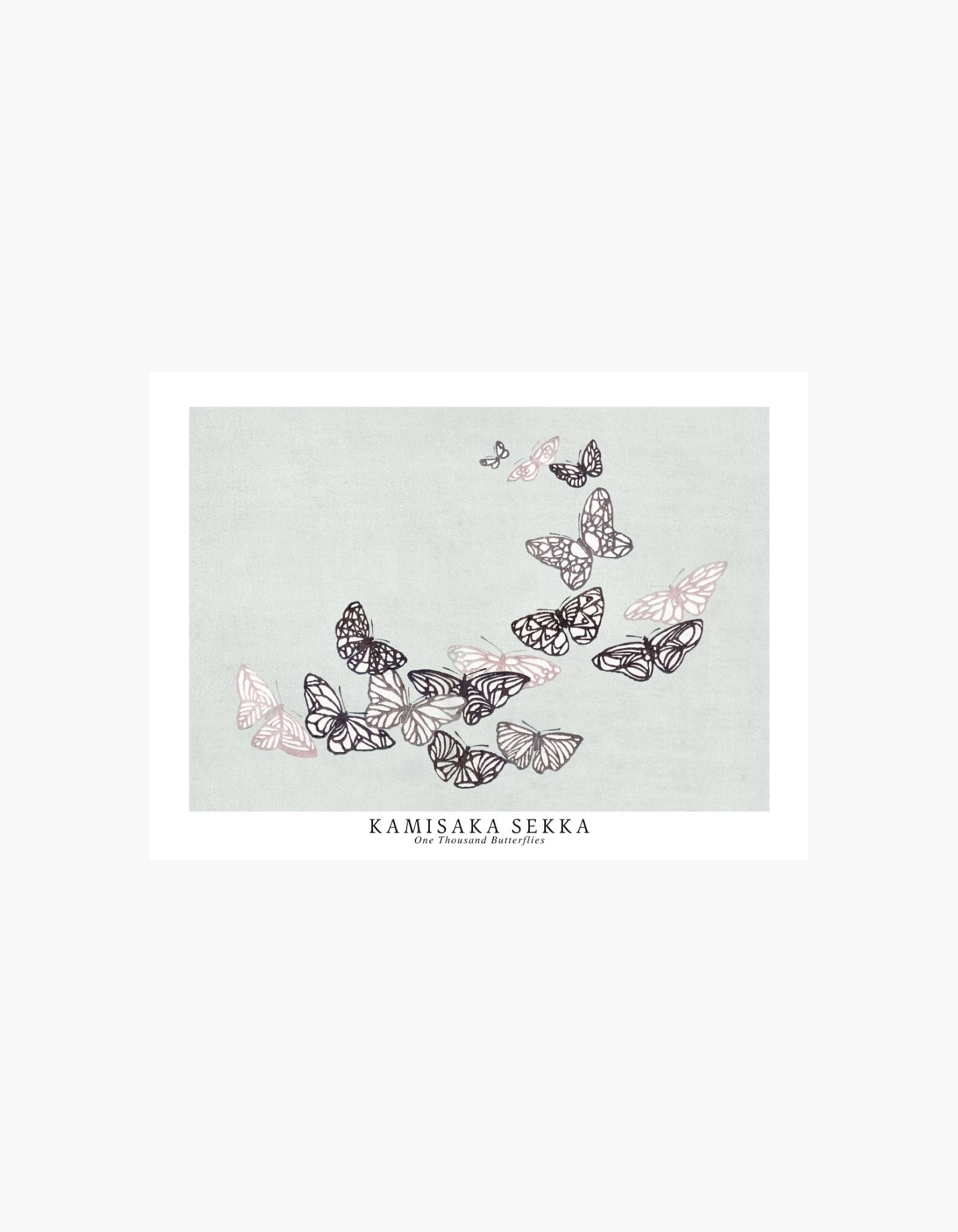 Kamisaka Sekka One Thousand Butterflies Poster