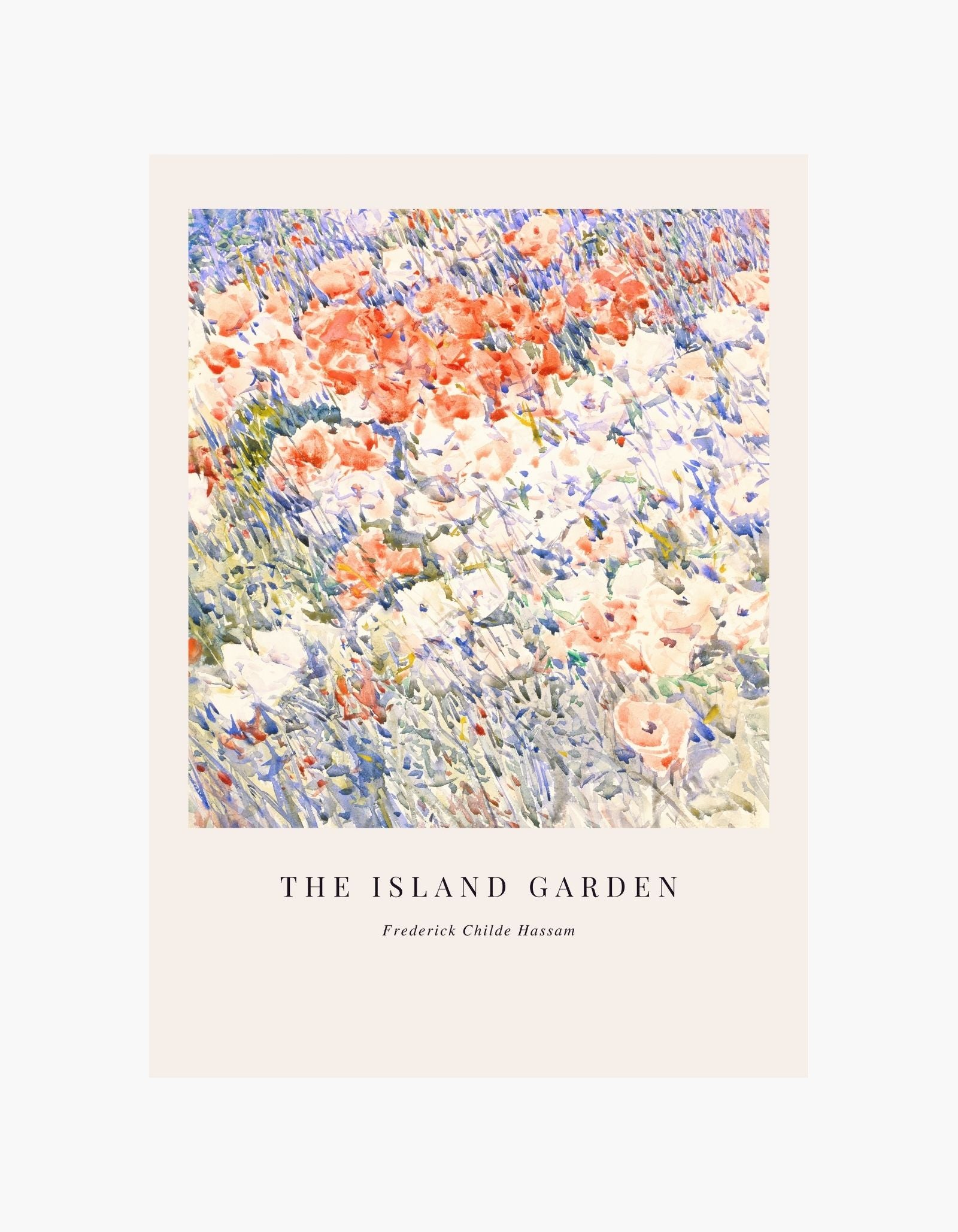 Frederick Childe Hassam The Island Garden Poster