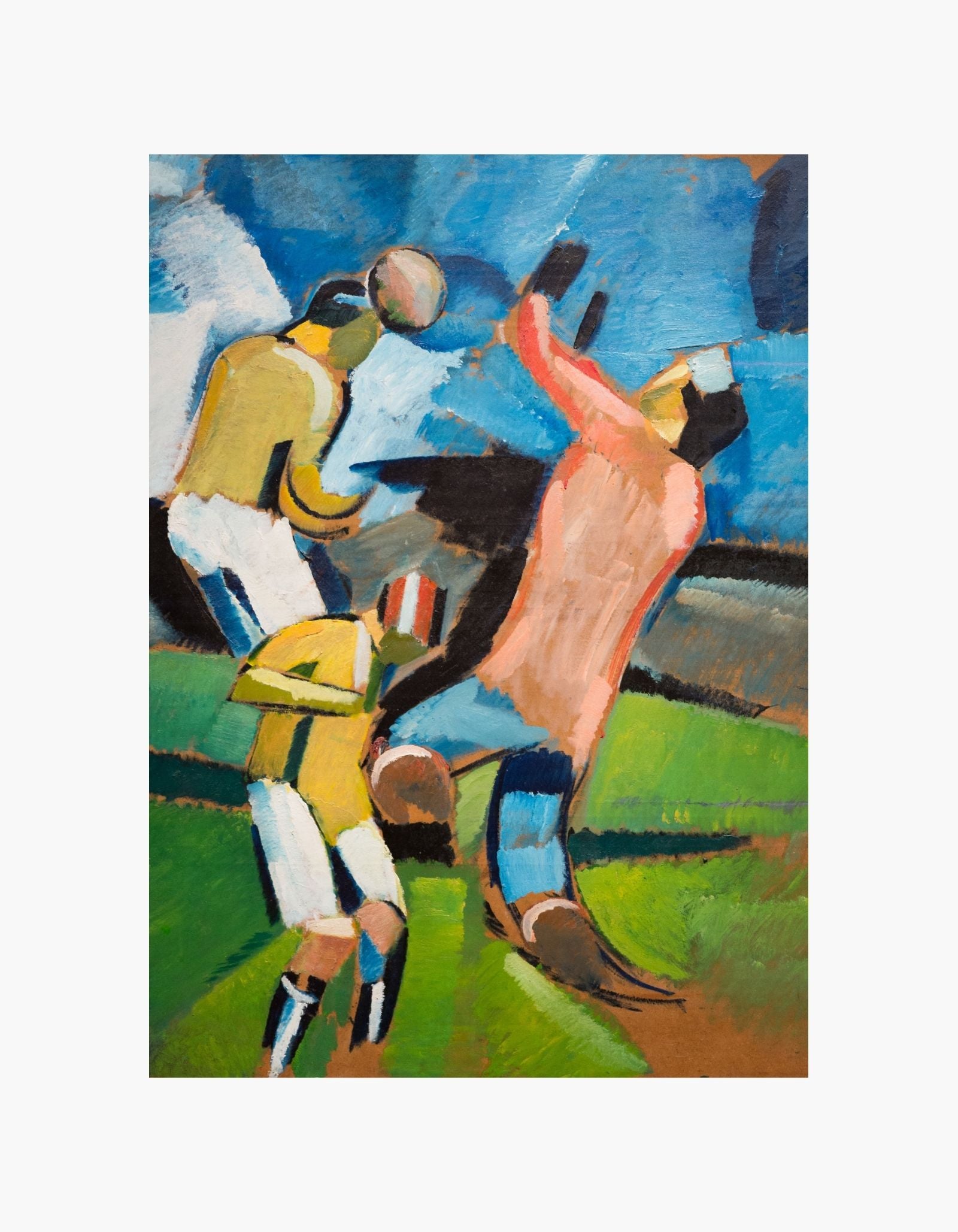 Harald Giersing Football Players Poster