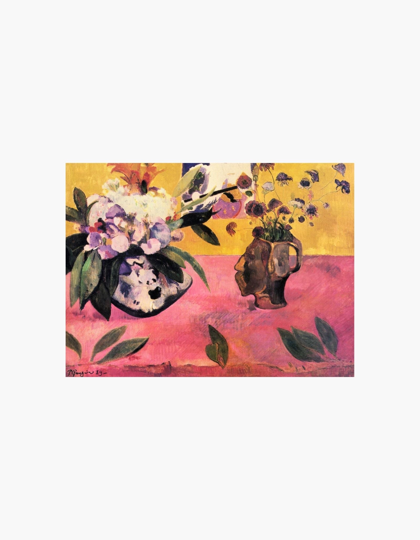 Paul Gauguin Still Life with Head-Shaped Vase Poster
