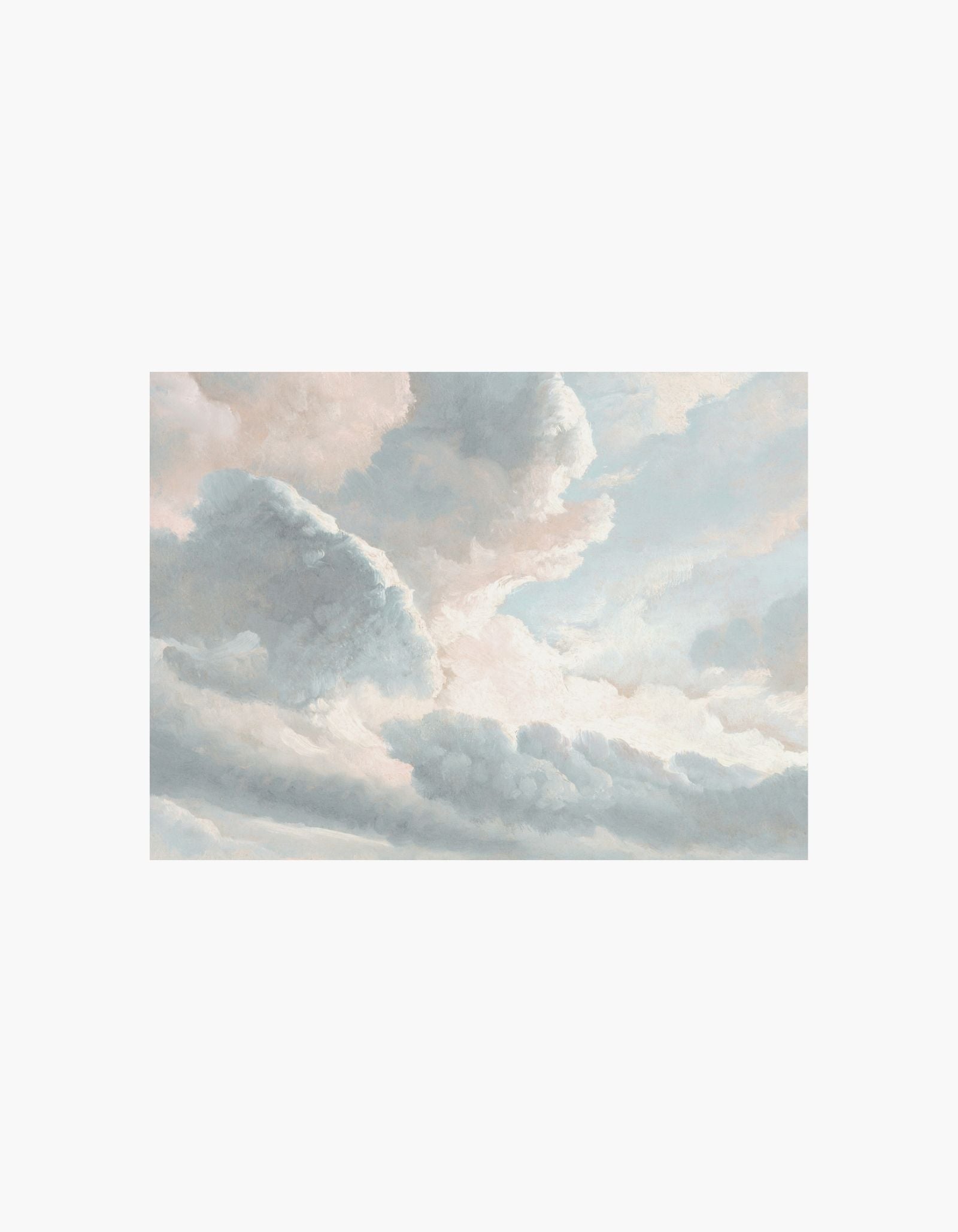 Simon Denis Study of Clouds with a Sunset near Rome