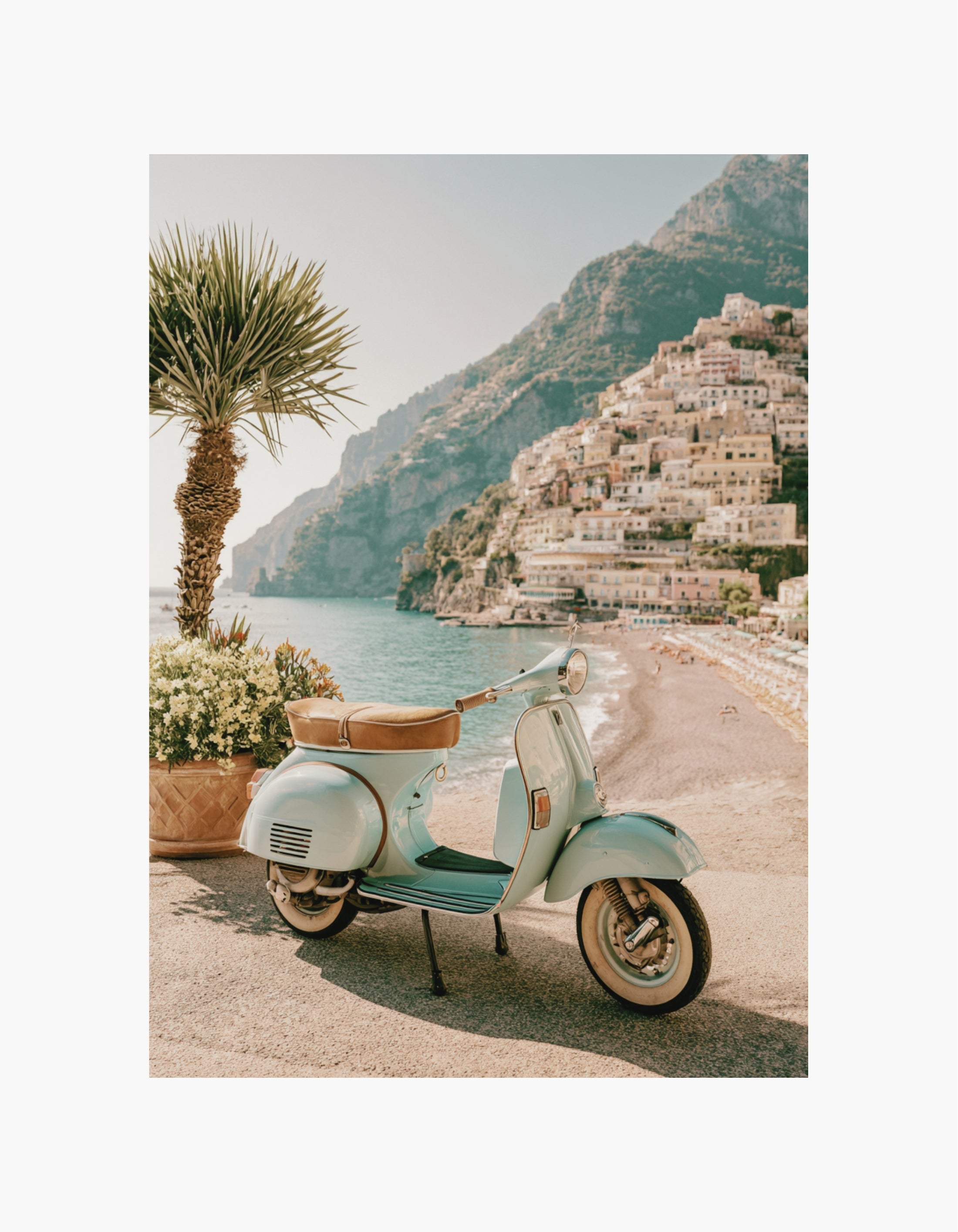 Mediterranean Vespa Poster