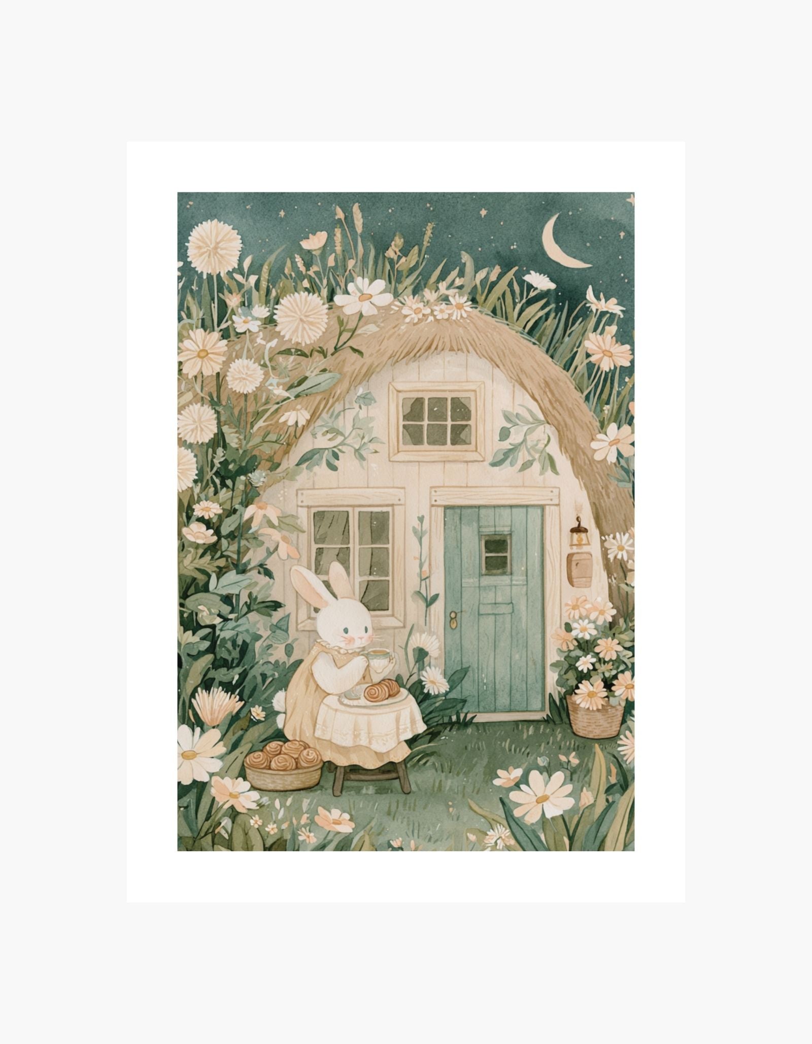 Bunny Cottage Poster