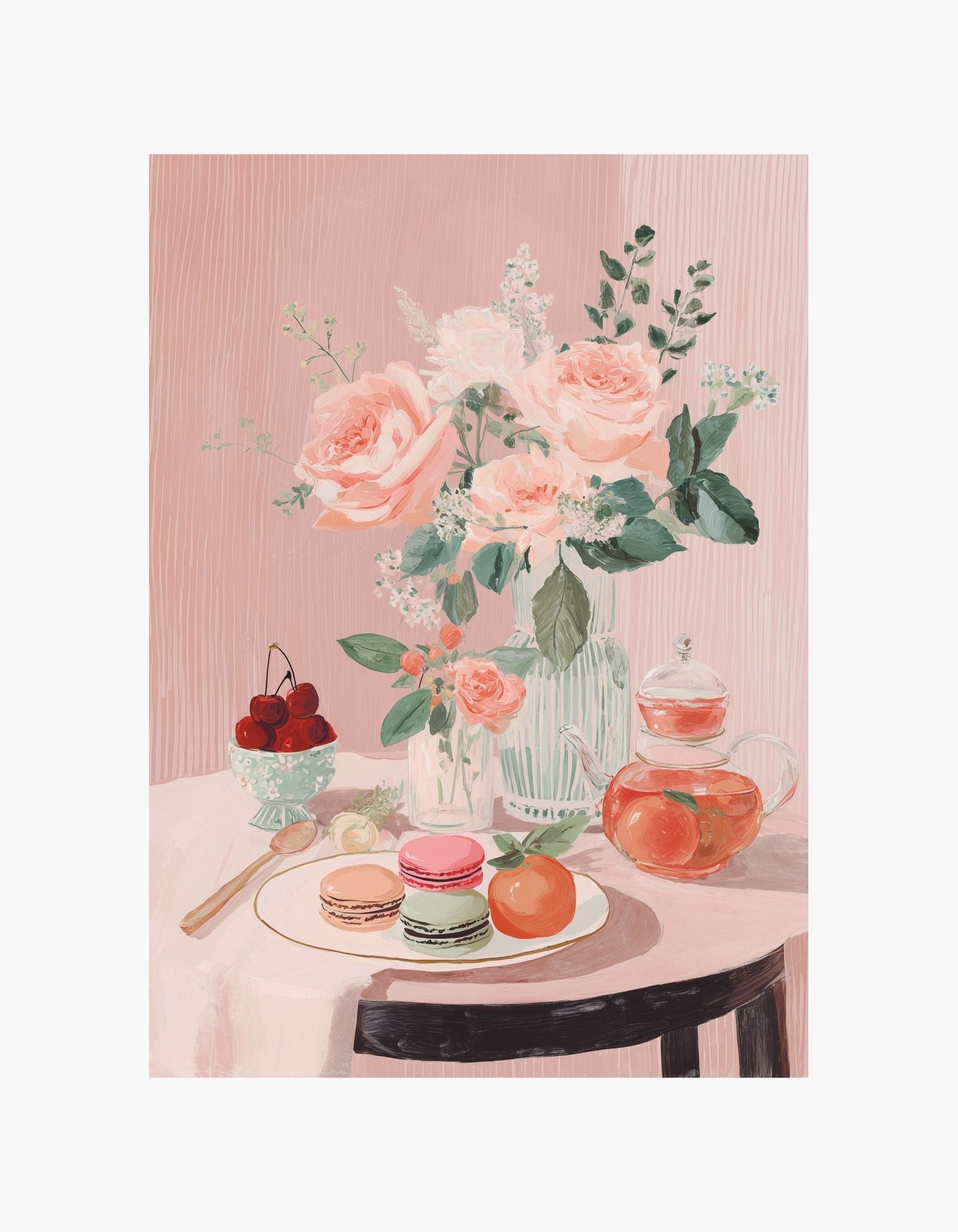 Pink Afternoon Tea Poster