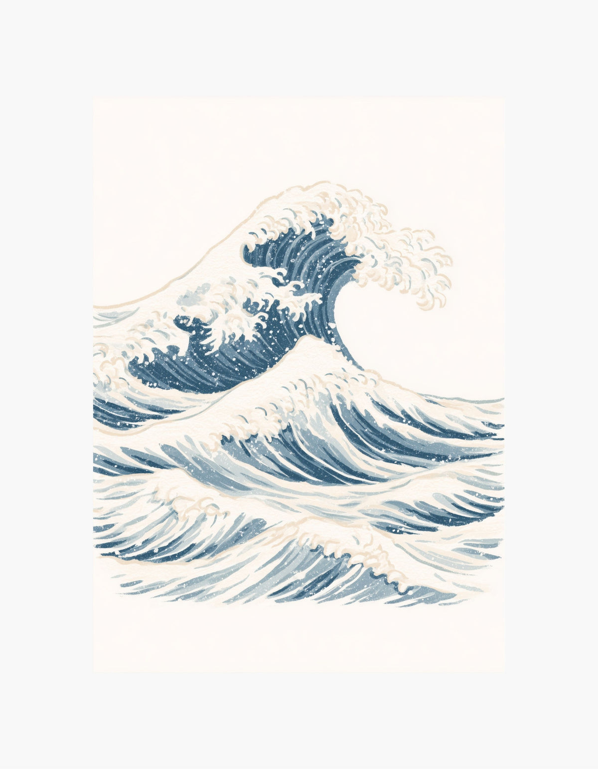 Japanese Waves Poster