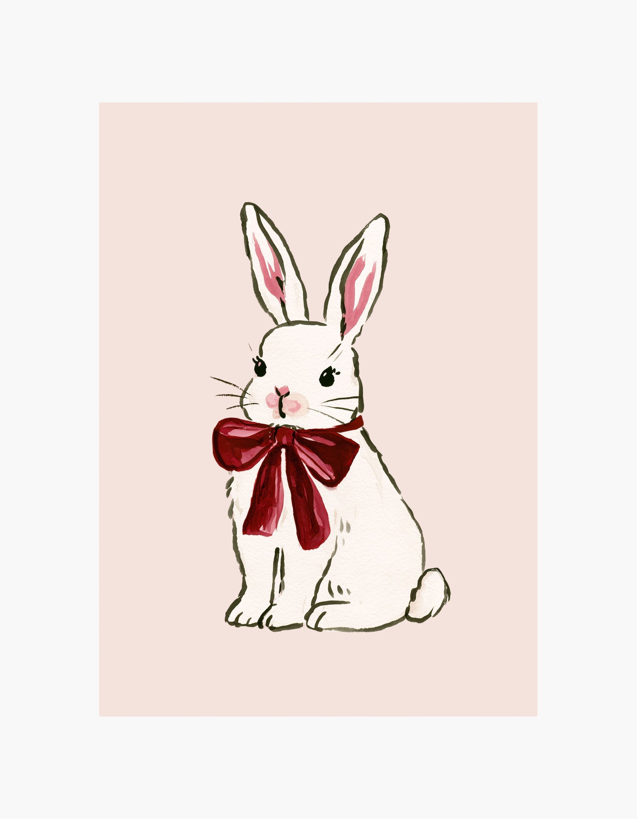 Little Bunny Bow Poster