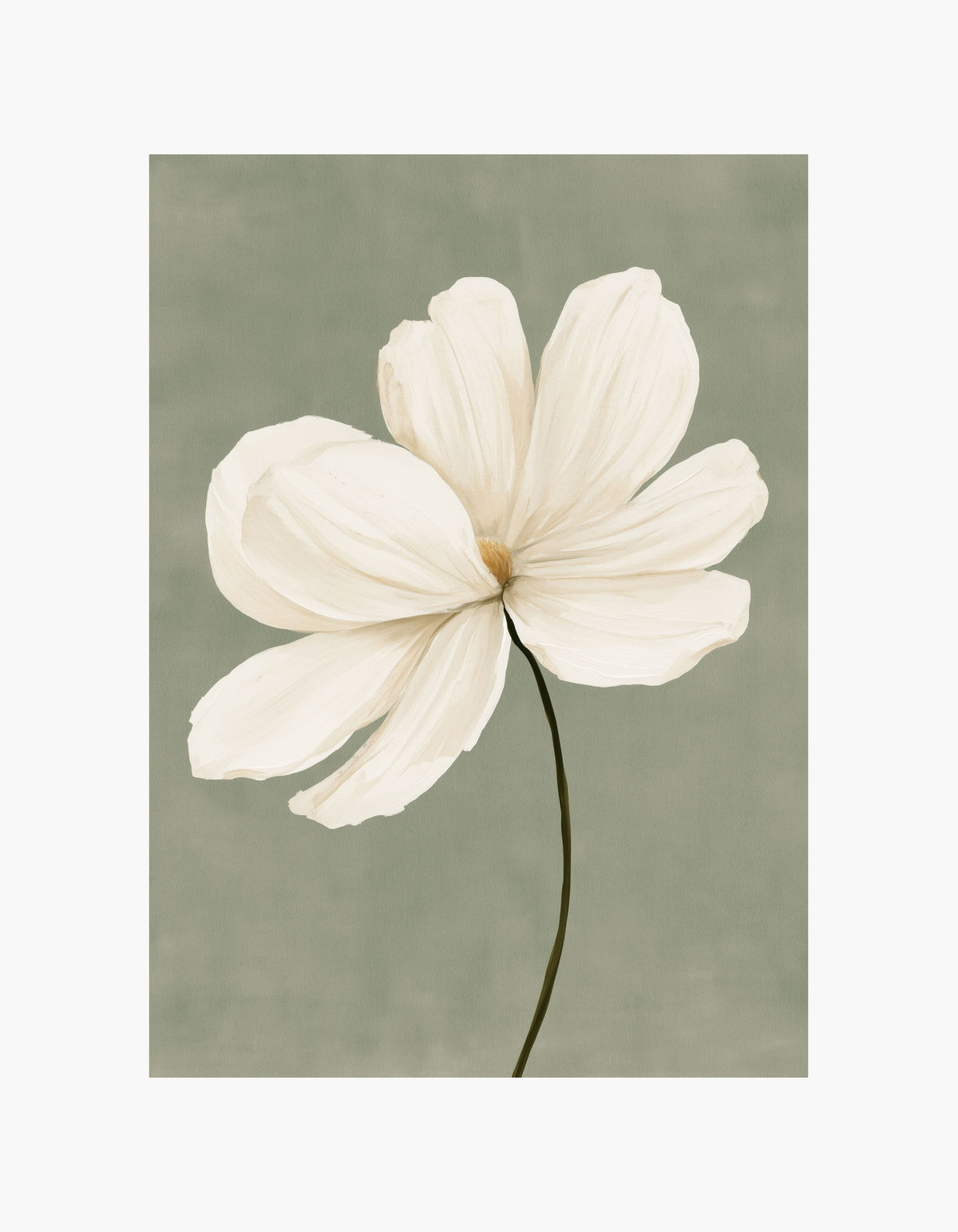 Delicate White Bloom No. 3 Poster