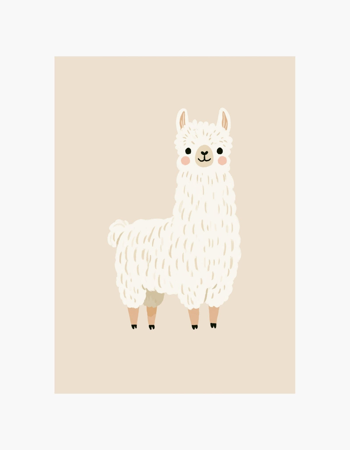 Cute Llama Poster