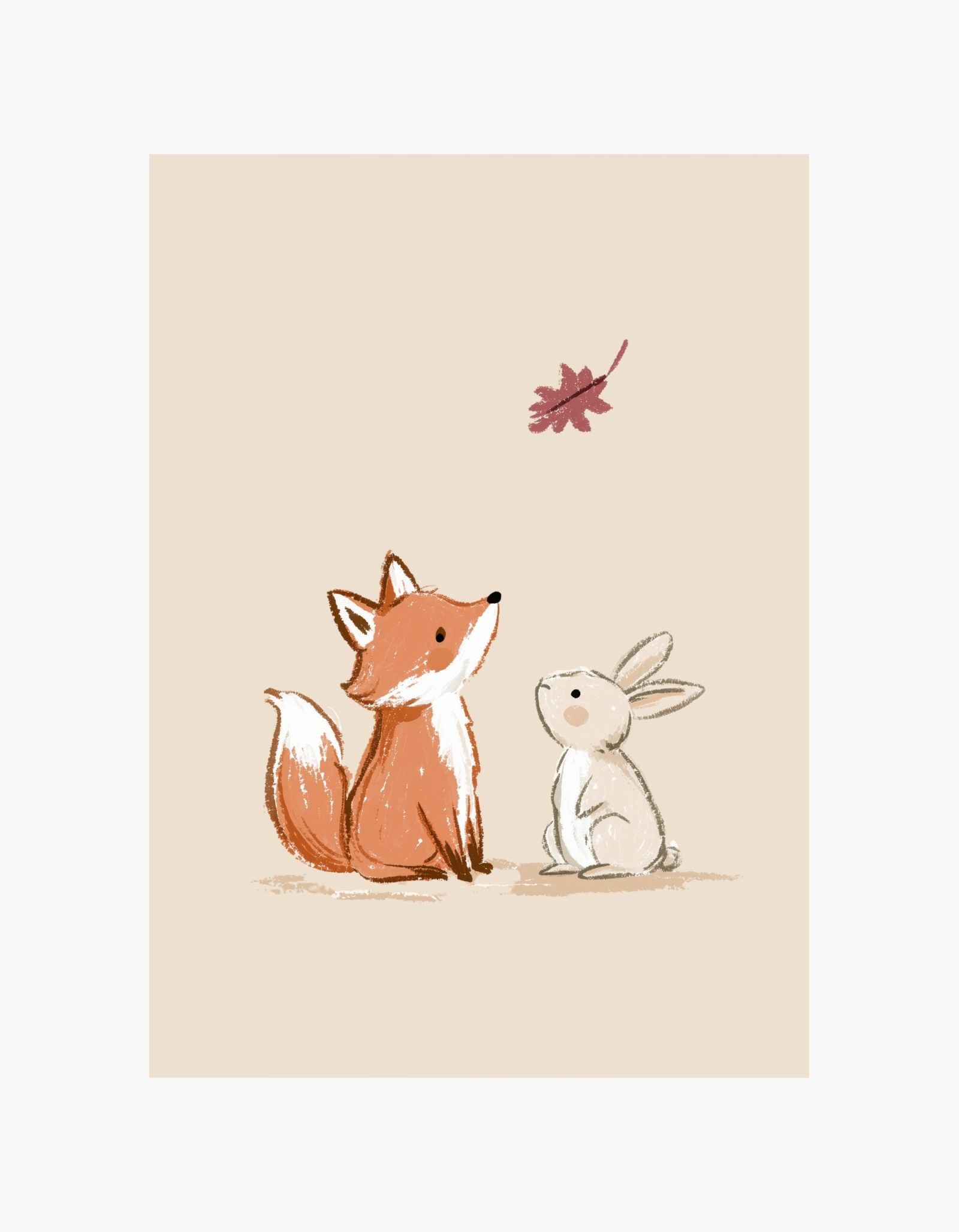 Fox & Bunny Poster