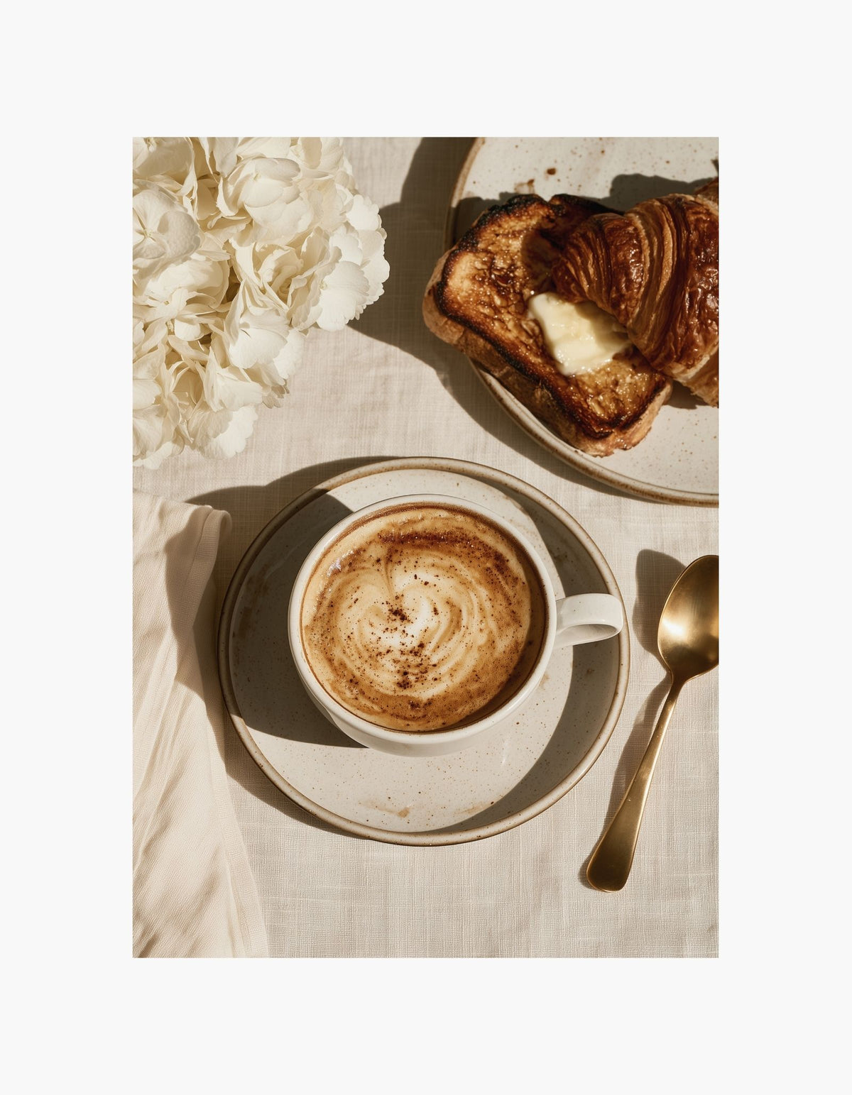Coffee & Croissant Poster
