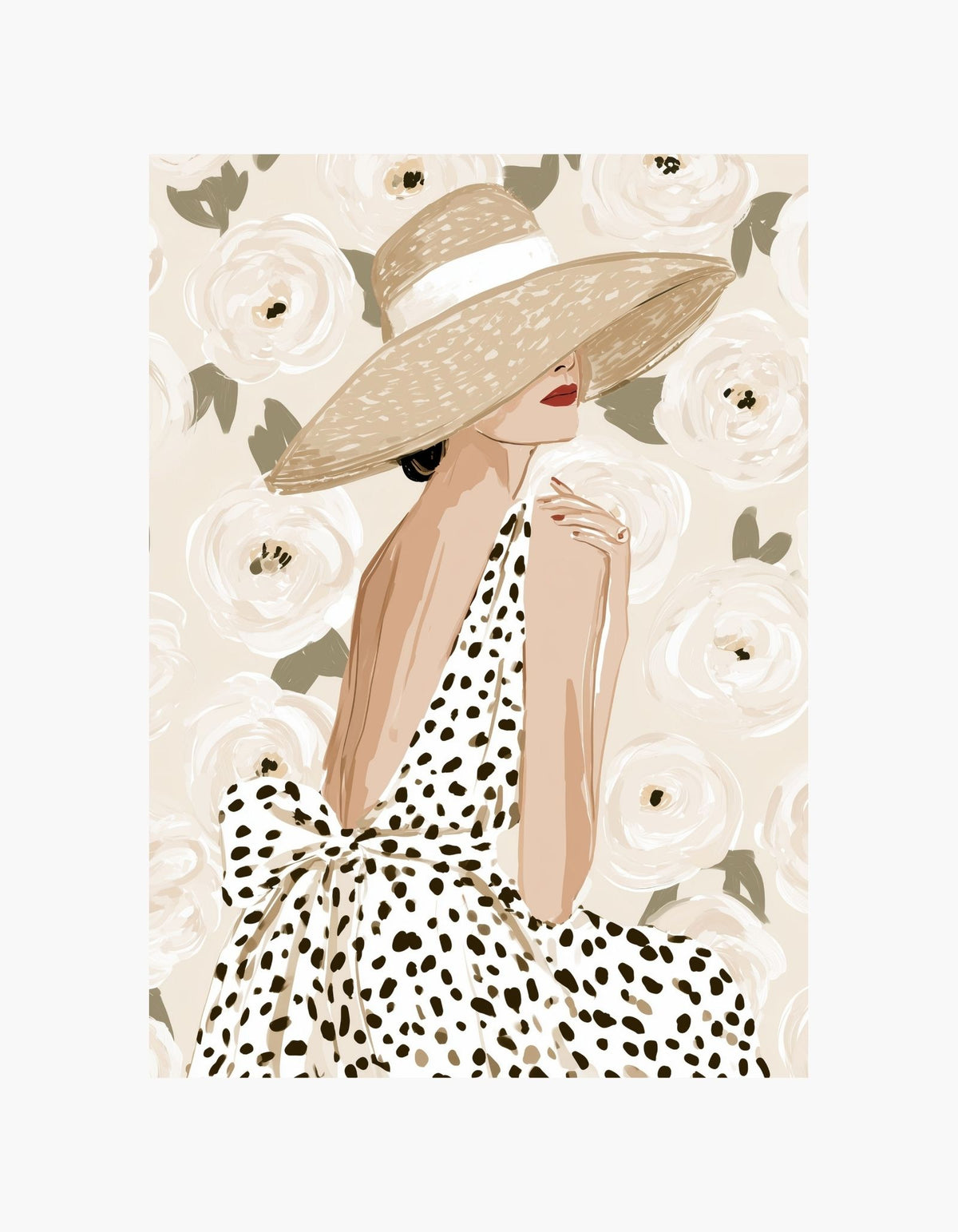 Woman with Hat Poster