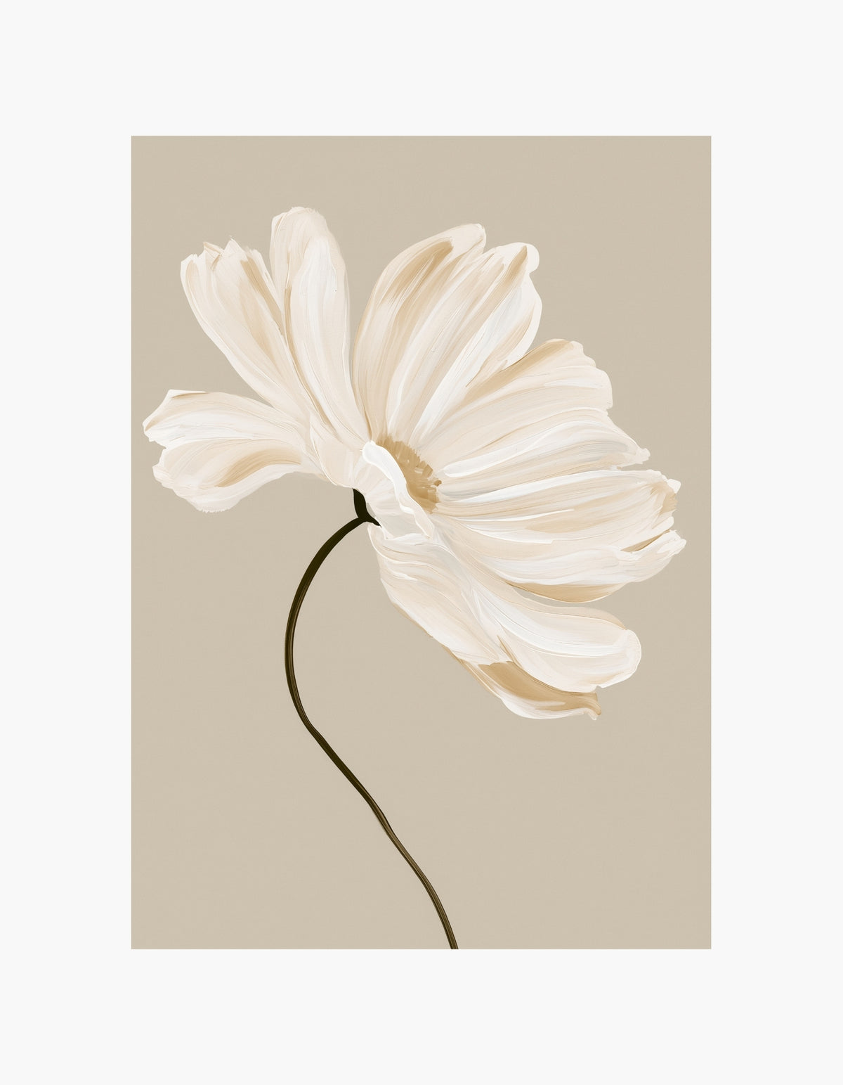 Soft Ivory Bloom 1 Poster