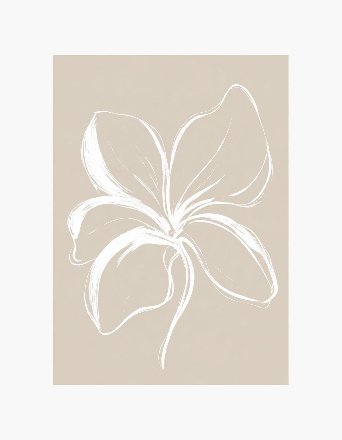 Flower Line Poster No.2