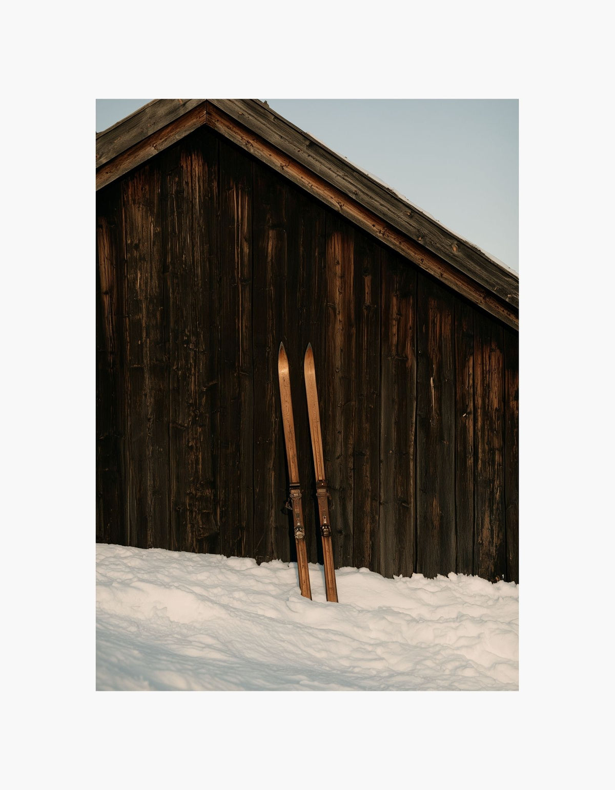 Vintage Ski Cabin Poster