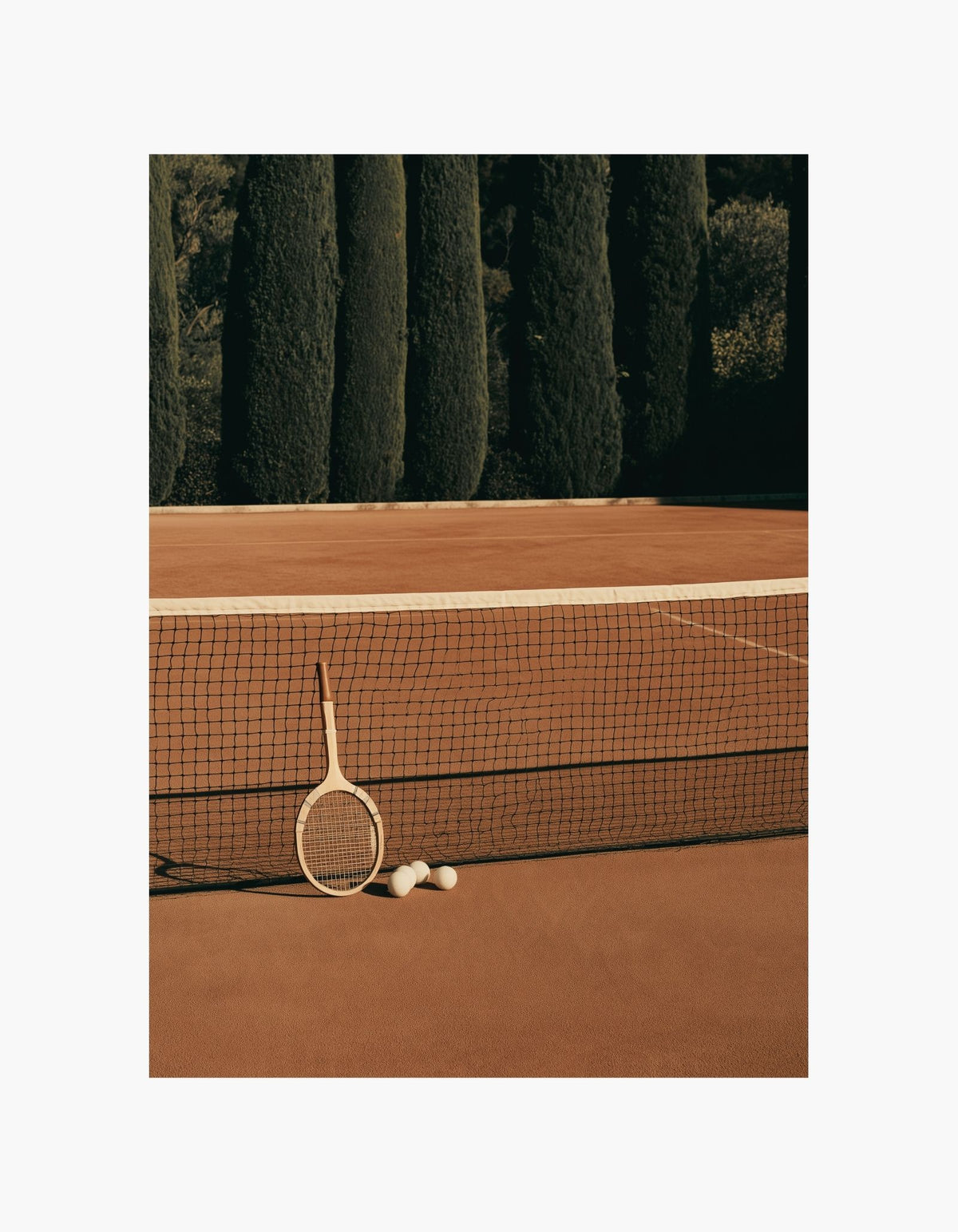 Vintage Tennis Court Poster