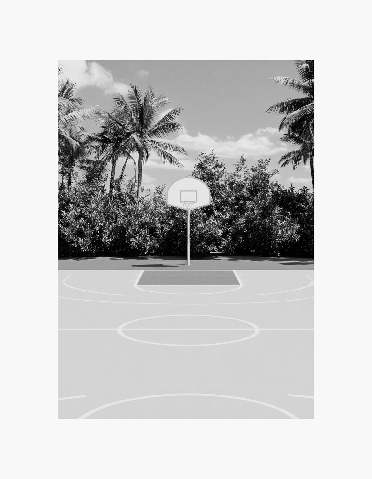 Tropical Basketball Poster