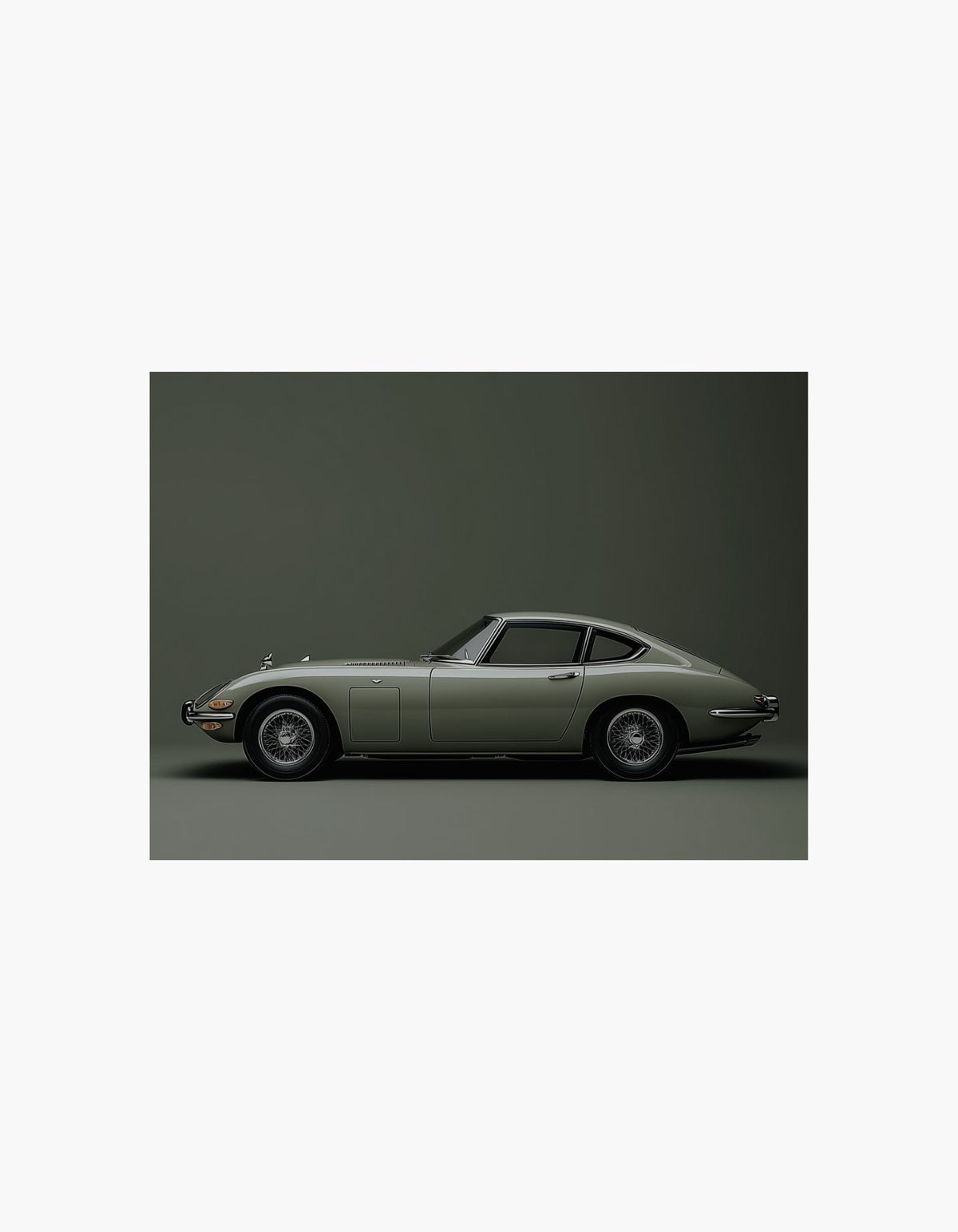 Classic Green Car Poster