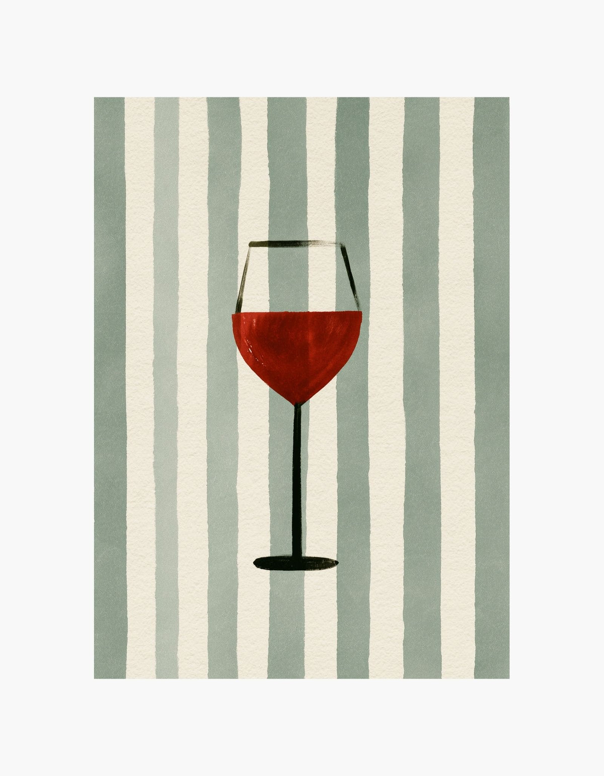 Red Wine Stripes Poster