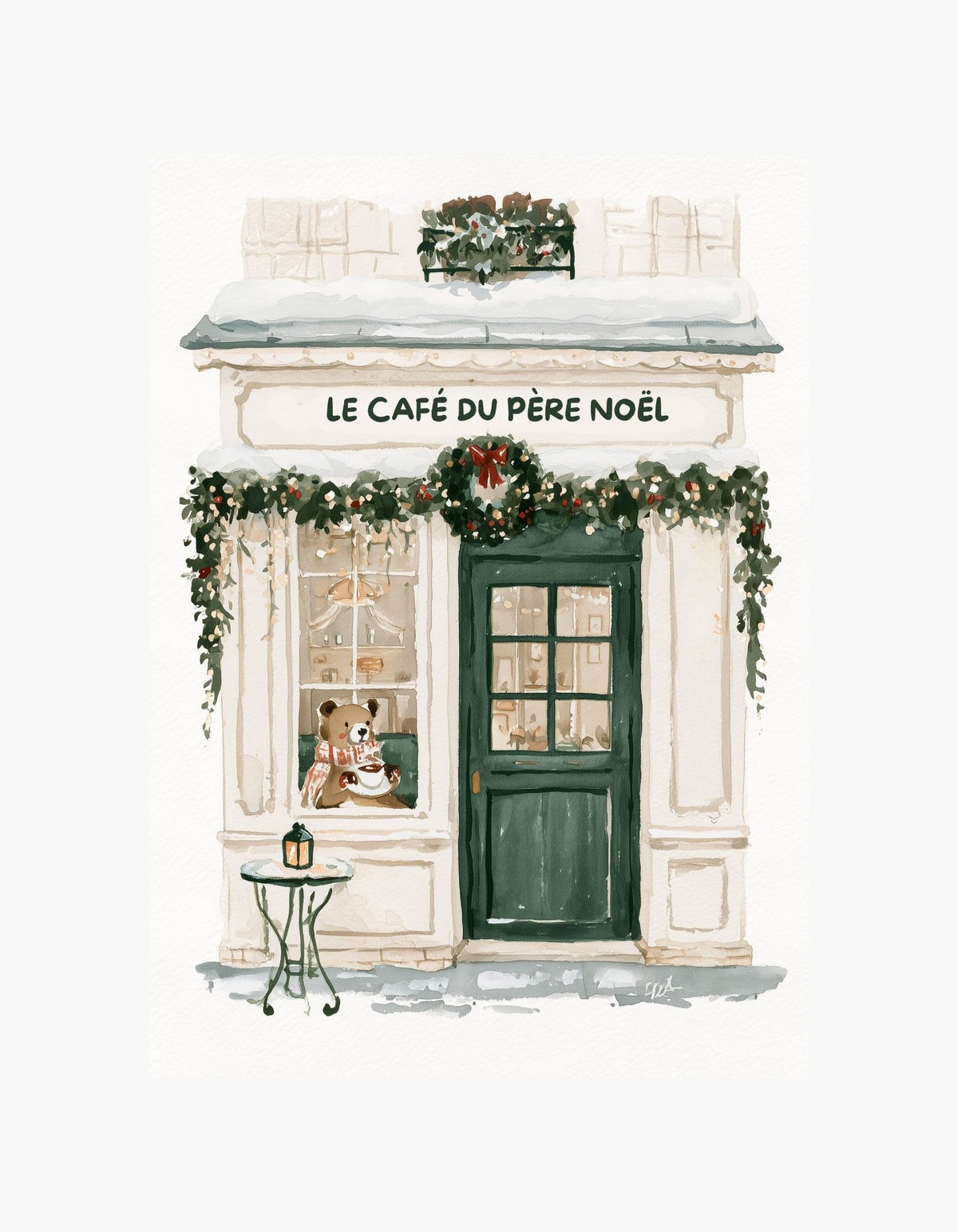 Cozy Christmas Café Poster