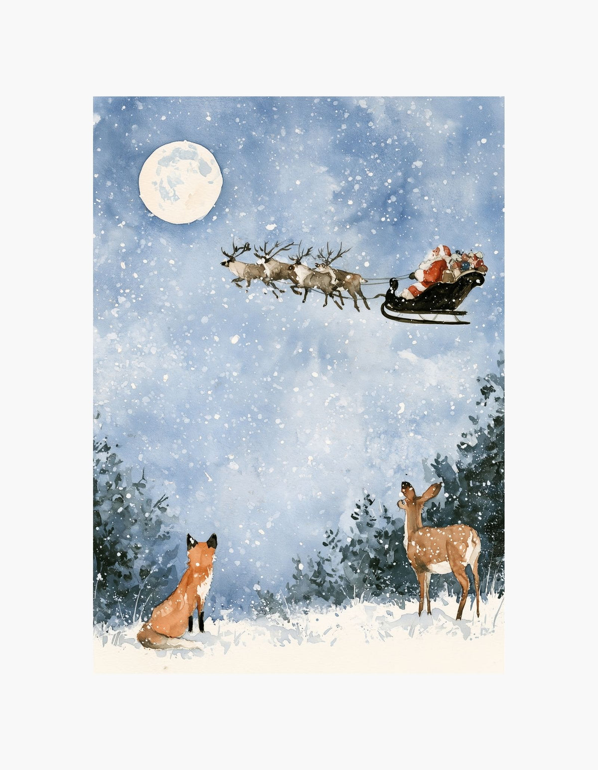 Santa's Sleigh Poster