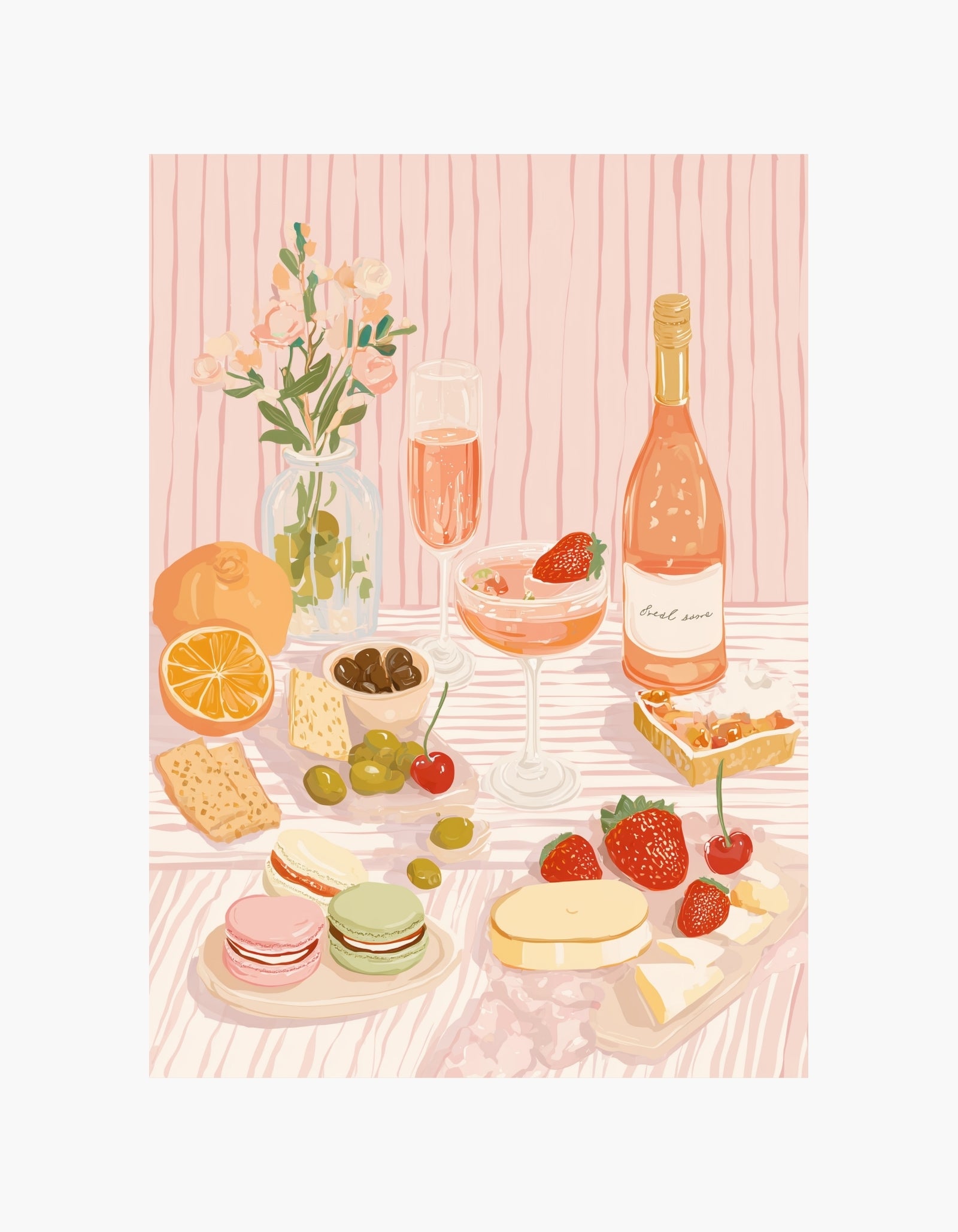 Girl Dinner Aperitivo Poster