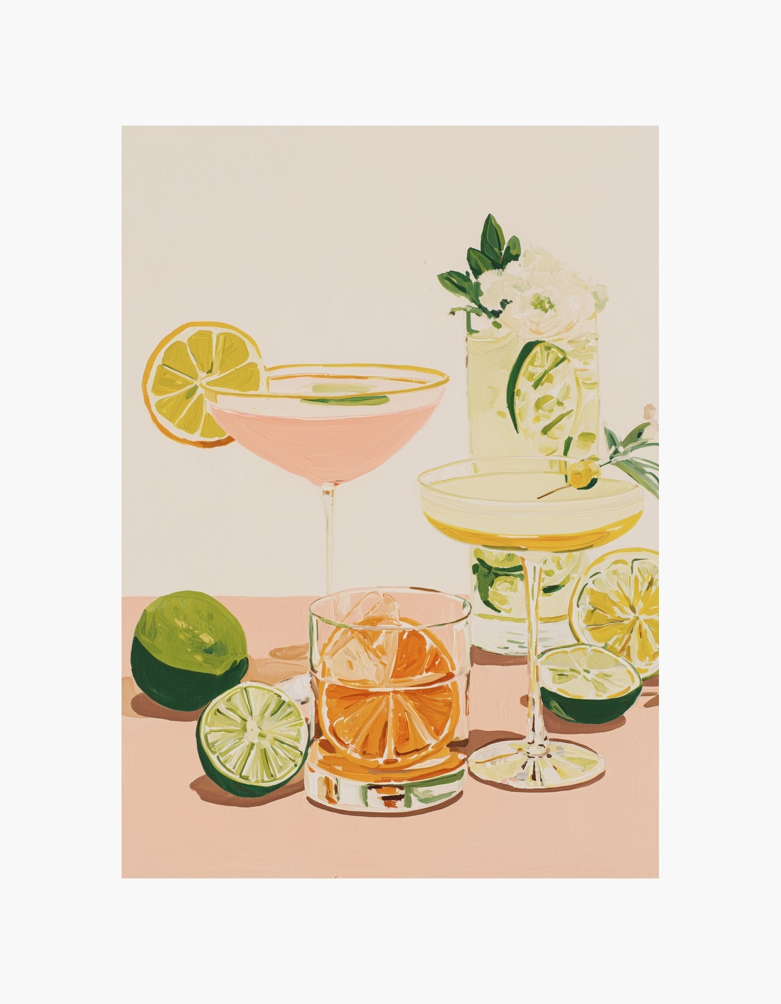 Citrus Cocktails Poster