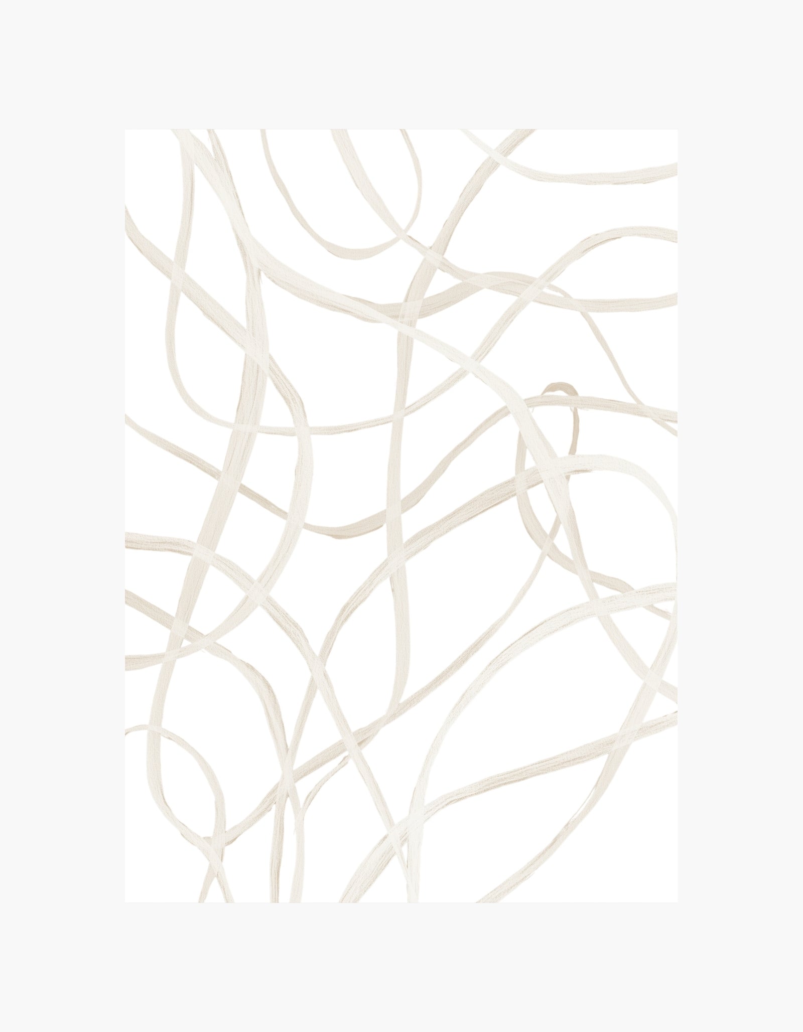 Soft Abstract Lines No.2 Poster