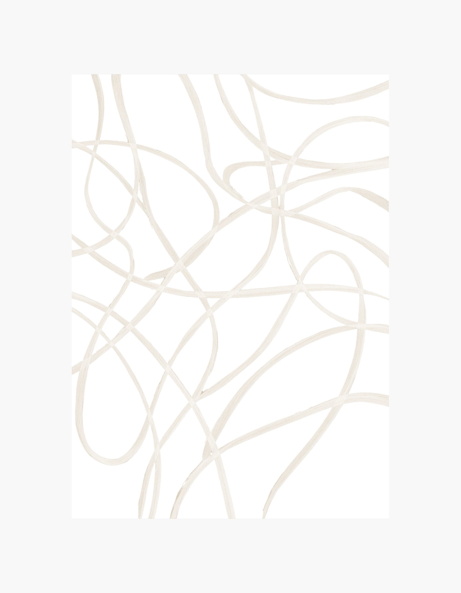 Soft Abstract Lines No.1 Poster