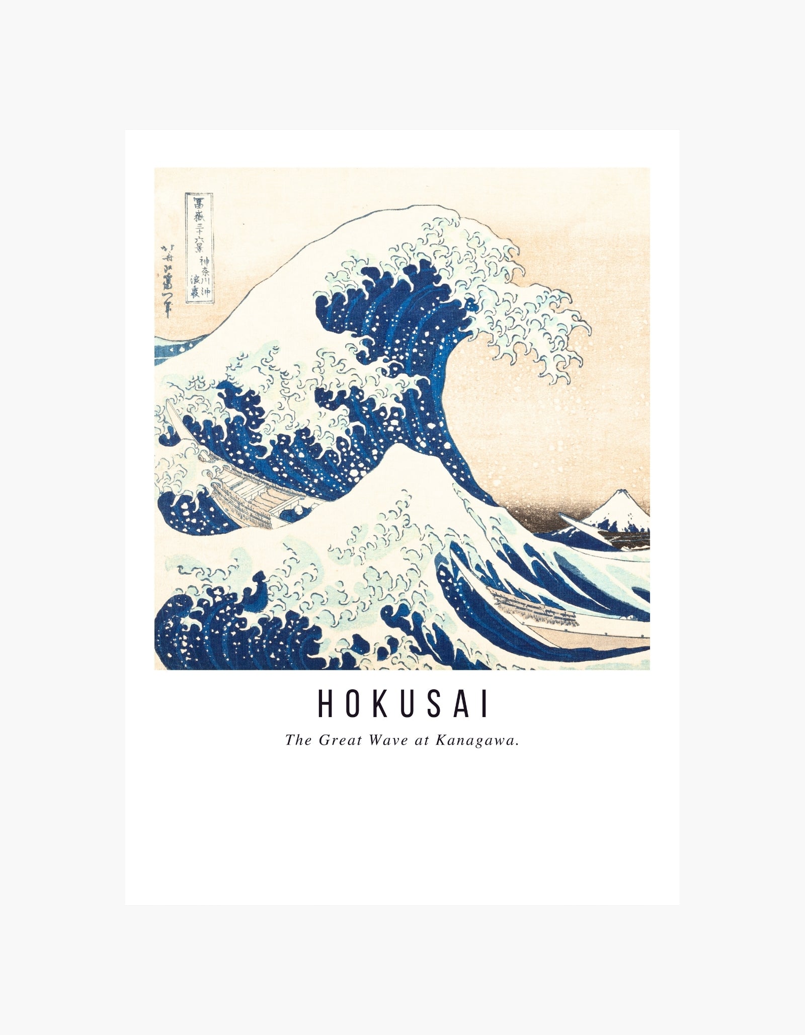 HOKUSAI The Great Wave off Kanagawa Poster