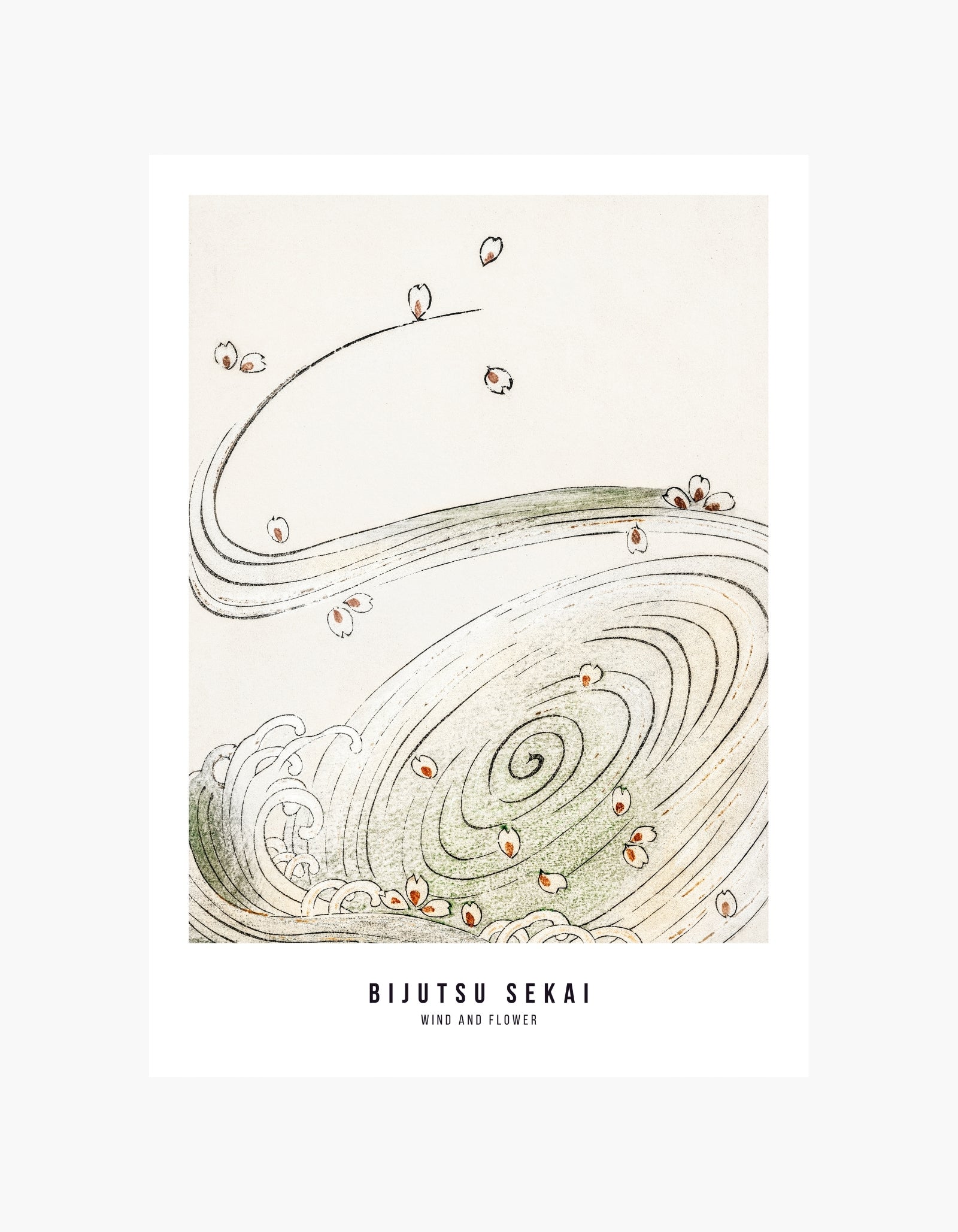 Watanabe Seitei Wind and Flower Poster