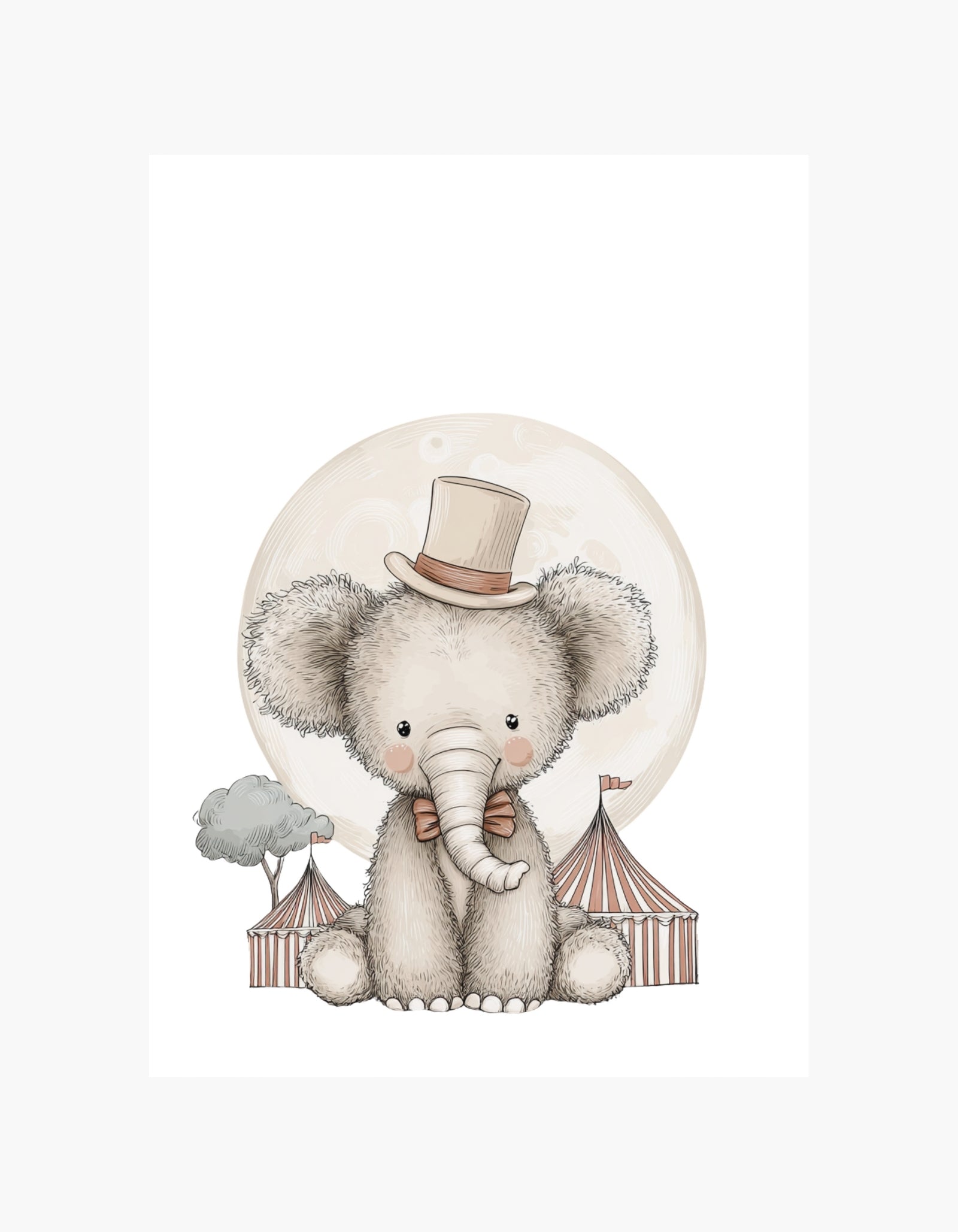 Circus Elephant Poster